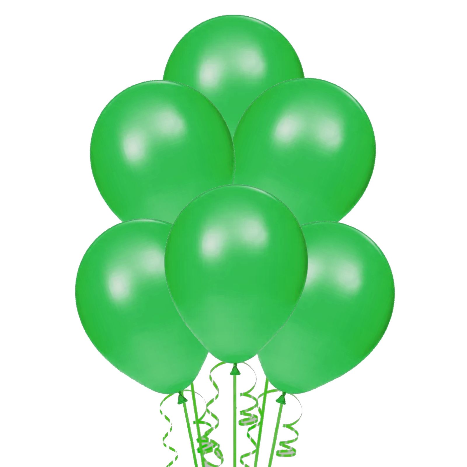 Green Party Balloons 25cm (Pack of 15)