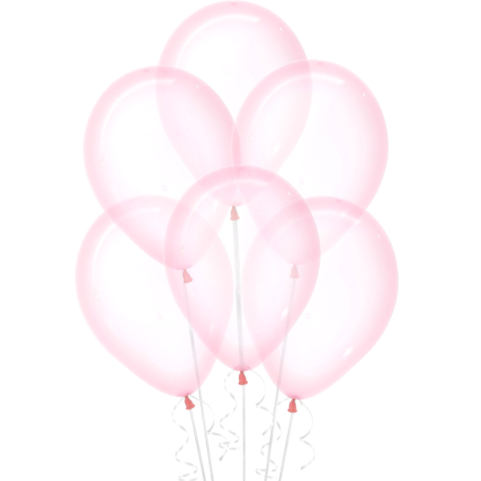 Crystal Pastel Pink Balloons 30cm (Pack of 12)