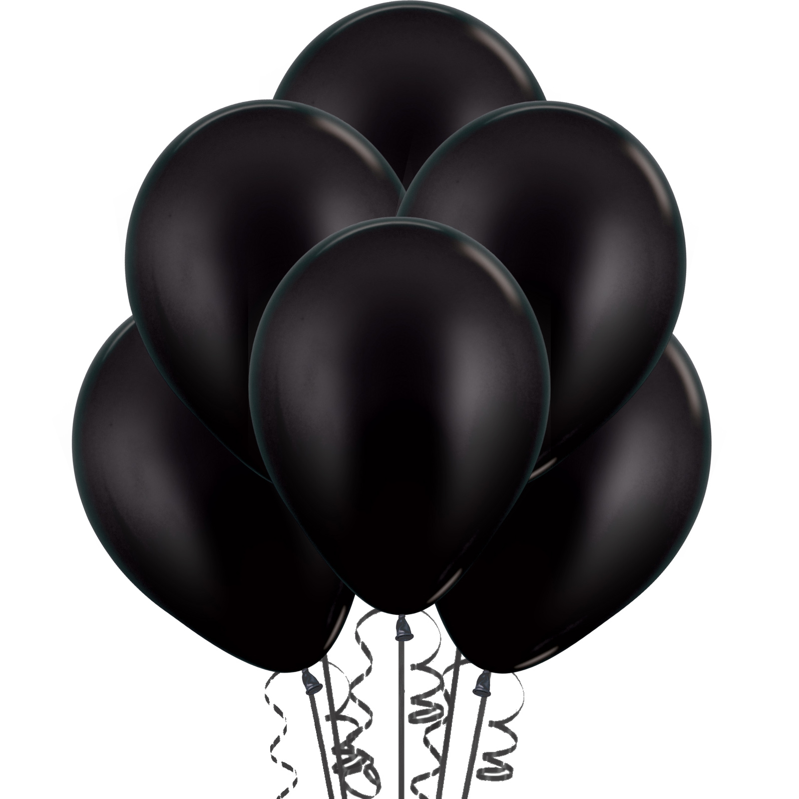 Black Shimmer Balloons 30cm (Pack of 18) 