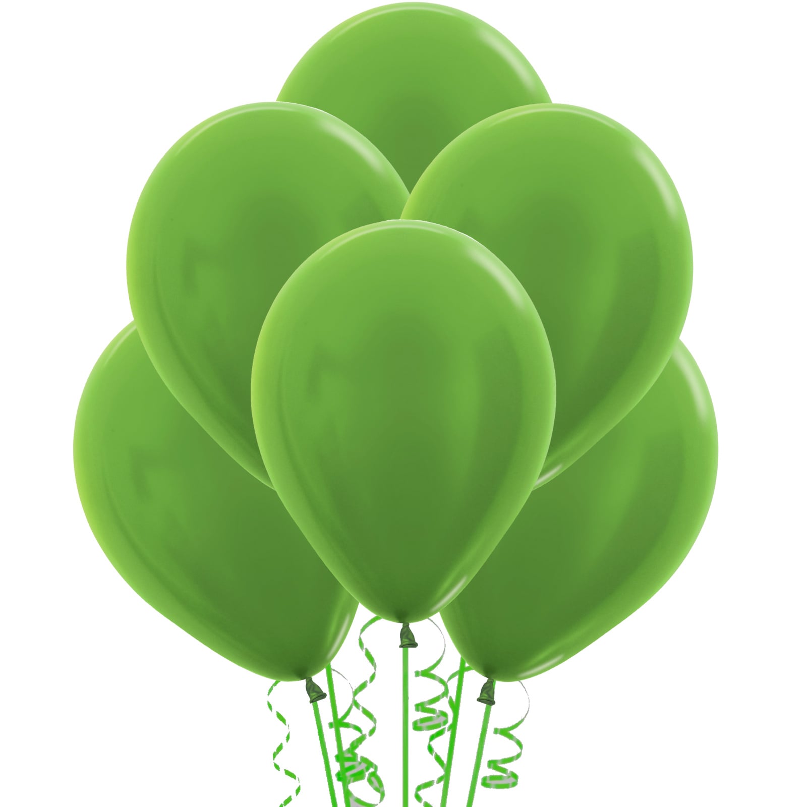 Lime Green Shimmer Balloons 30cm (Pack of 18) 