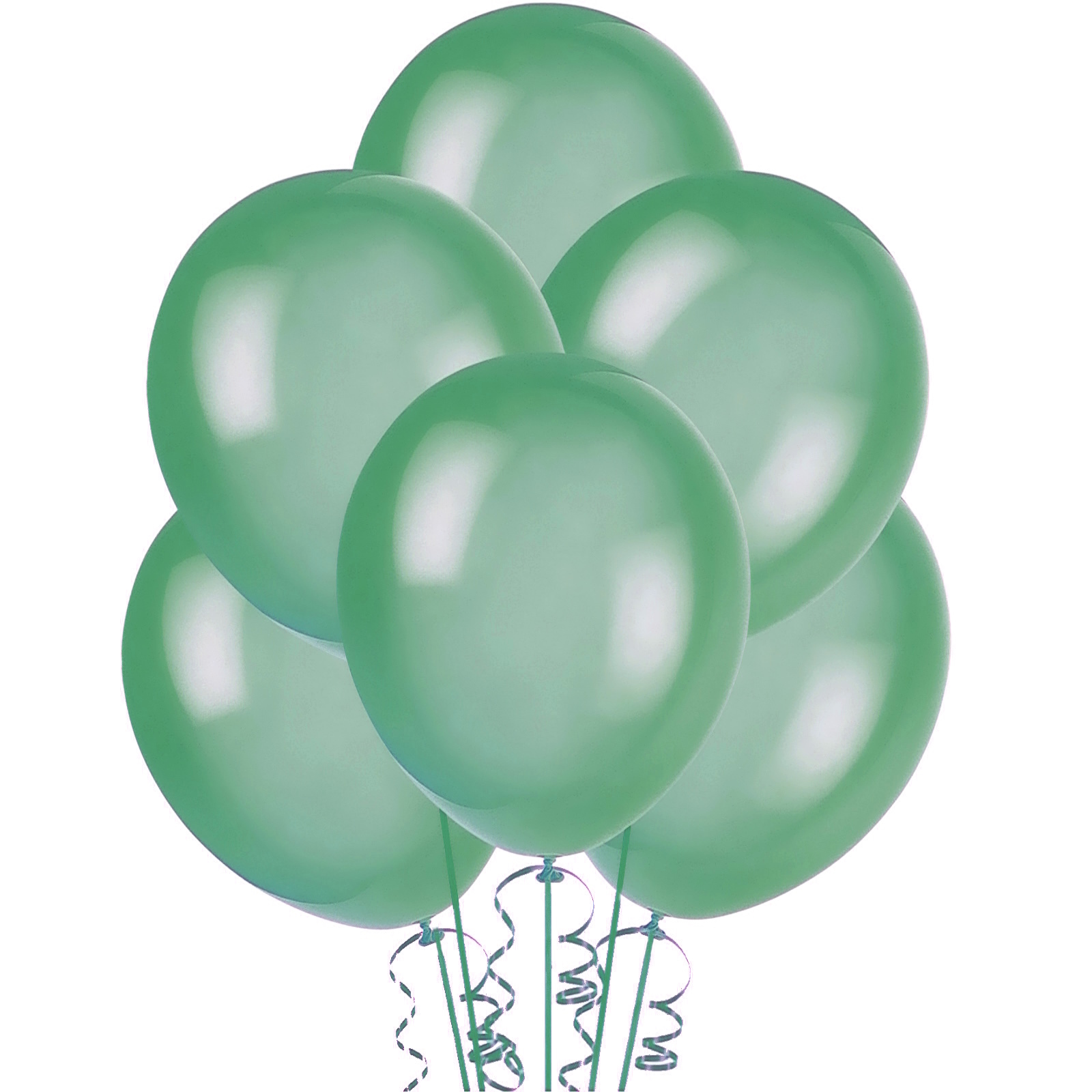 Hemlock Green Crystal Latex Round Balloons 30cm (Pack of 50)