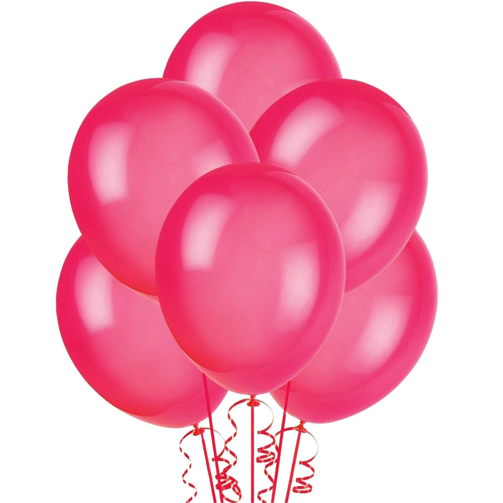 Fuchsia Pink Crystal Latex Balloons 30cm Round (Pack of 50)