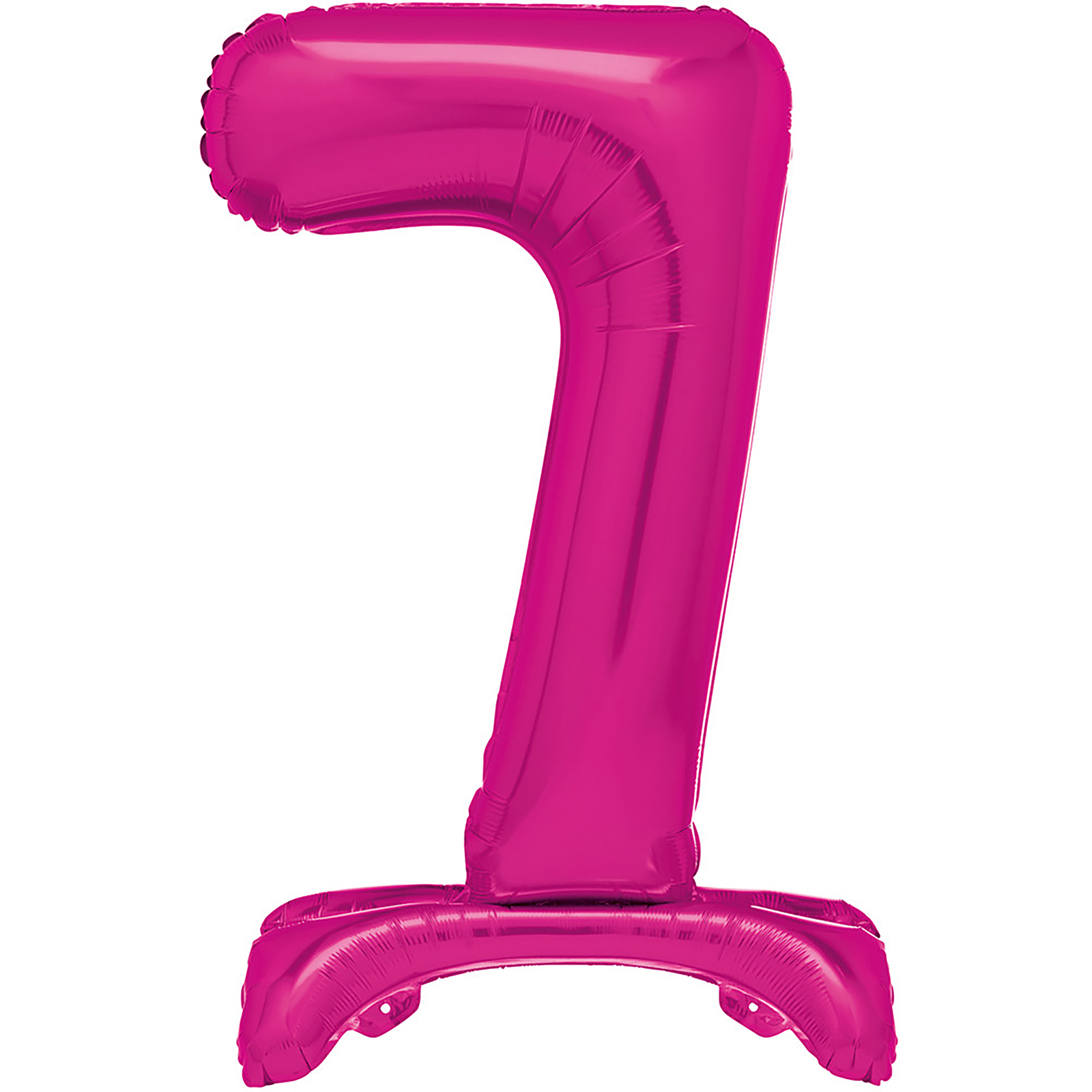 Hot Pink Number 7 Stand Up Air Fill Balloon 76cm