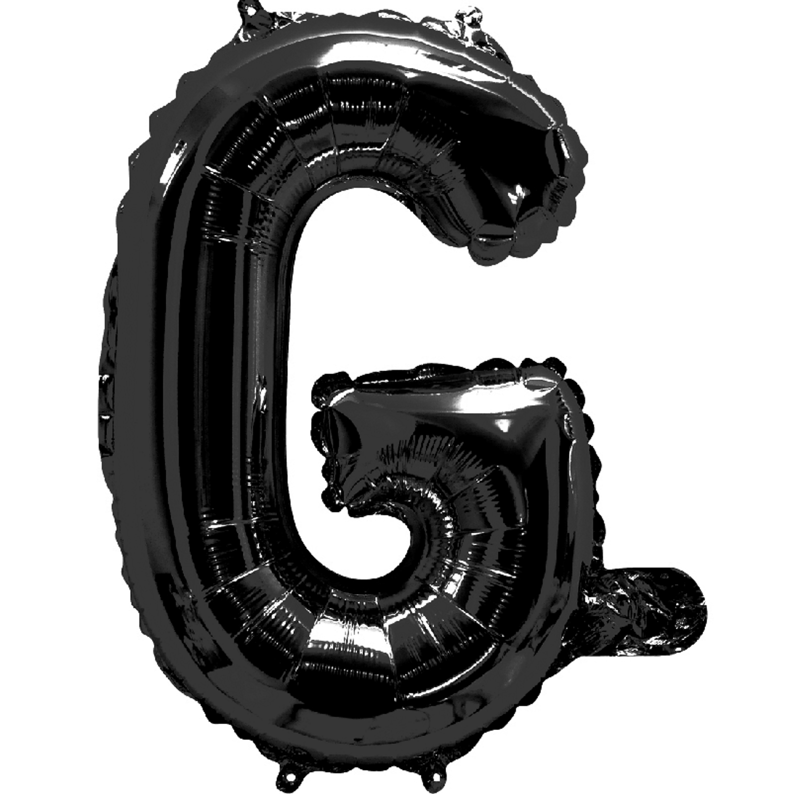 Black Letter G Foil Air Fill Balloon 35cm