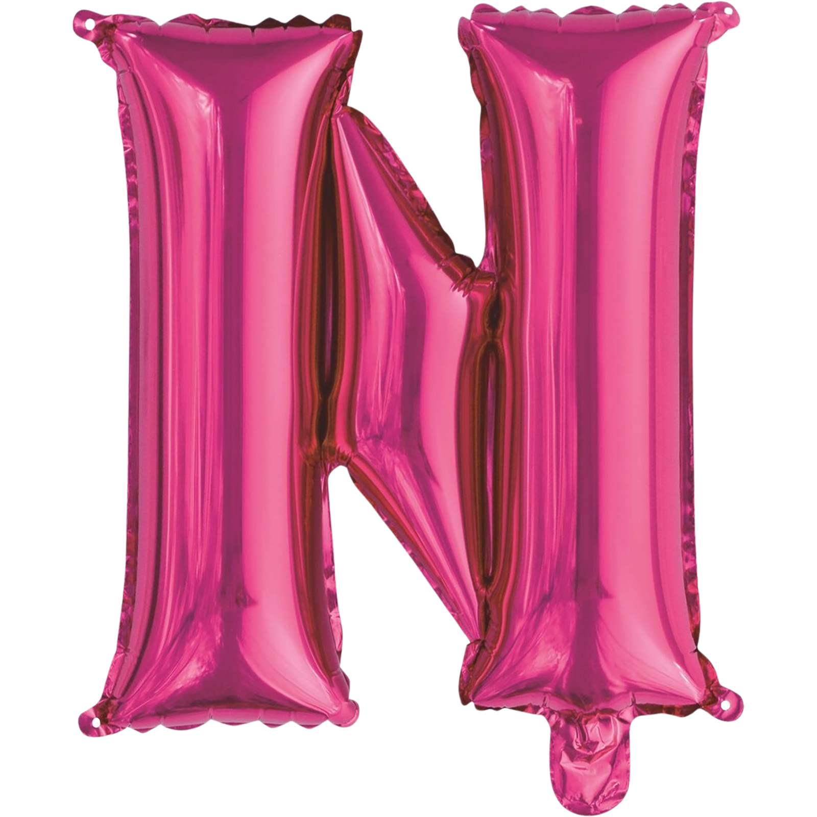 Letter N Hot Pink Foil Air Fill Balloon 35.5cm