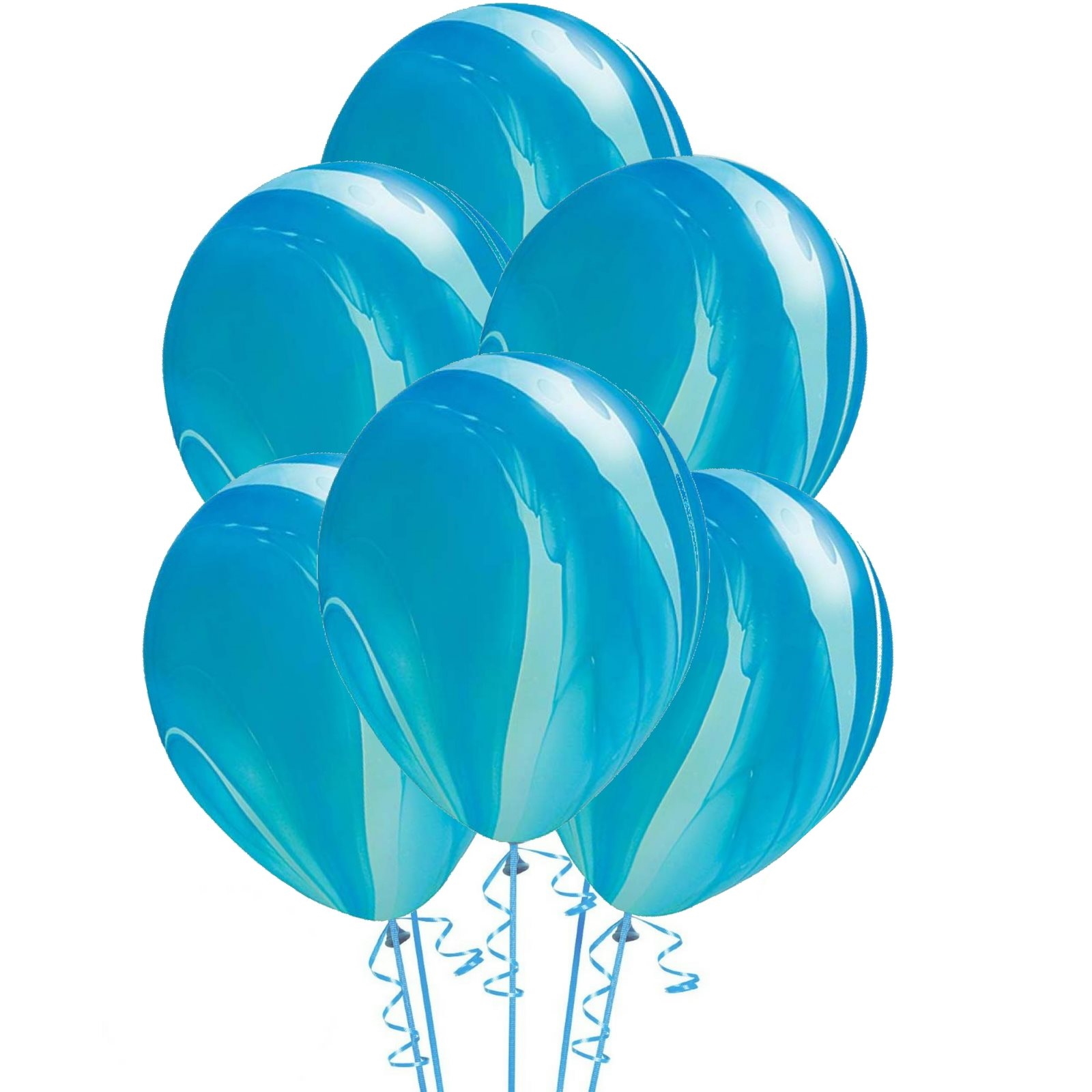 Qualatex Blue Marble Helium Balloons (Pack of 25)