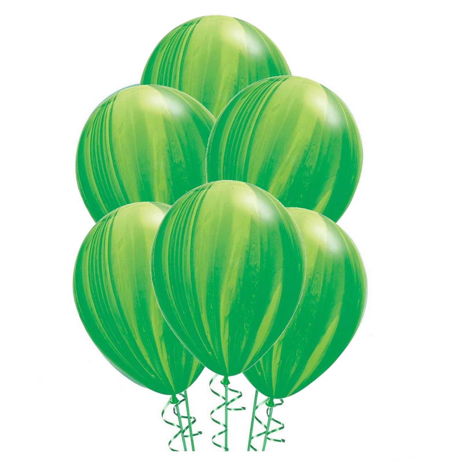 Qualatex Green Marble Helium Balloons (Pack of 25)