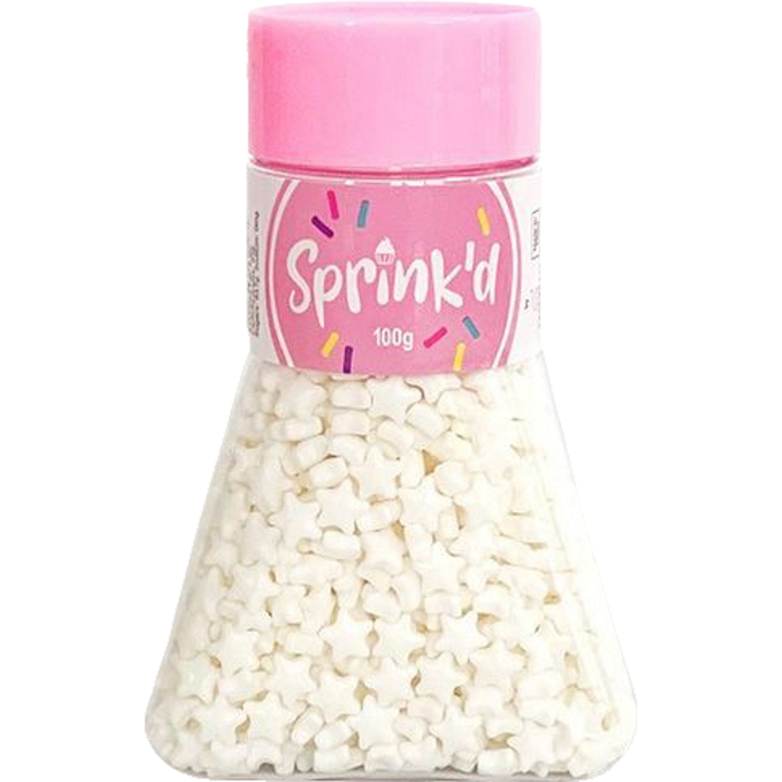 Sprink'd White Stars Edible Cupcake Decorations 100g