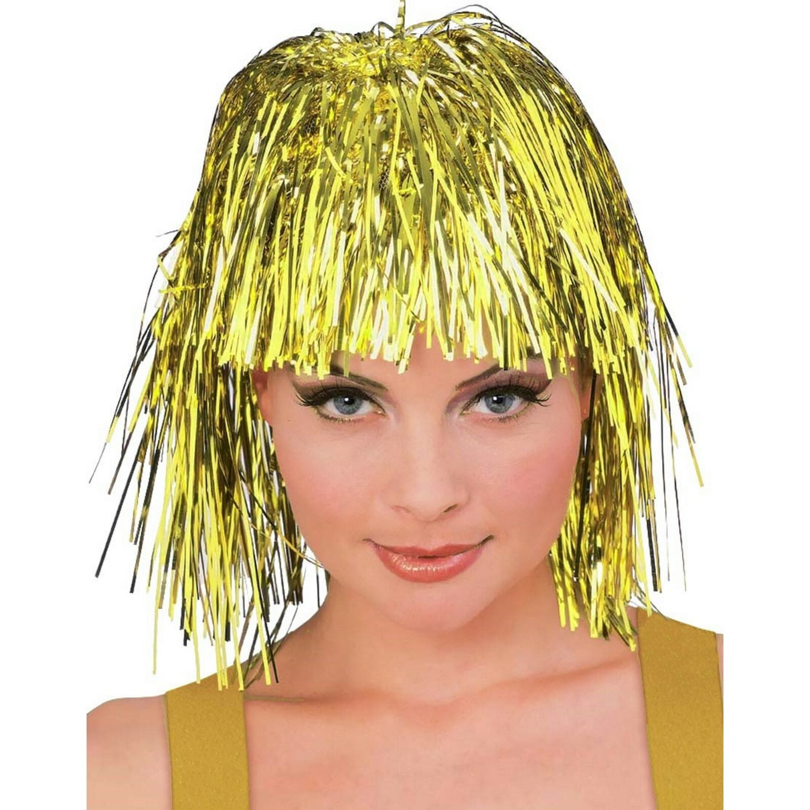 Gold Tinsel Wig