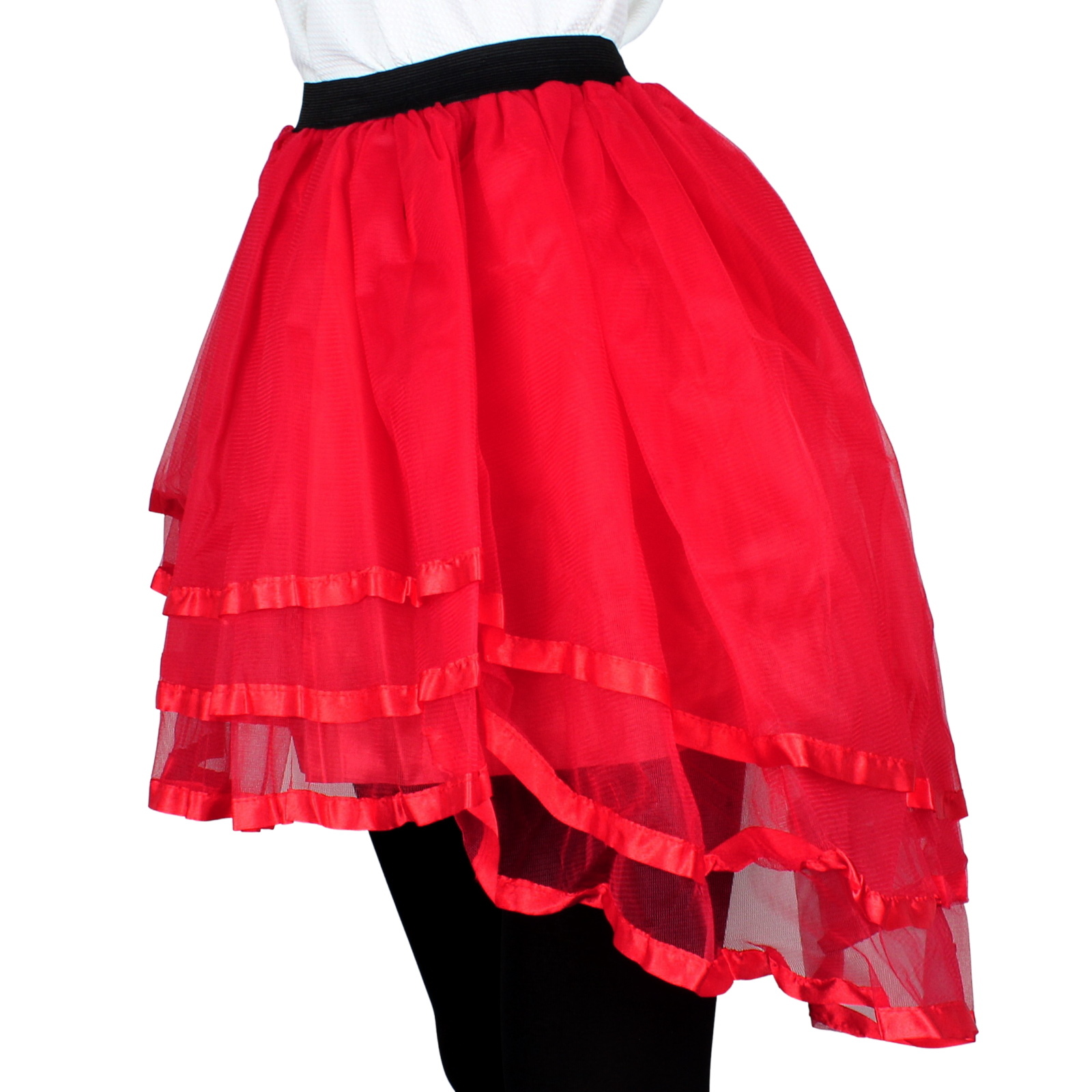 Adult High Low Tutu Red