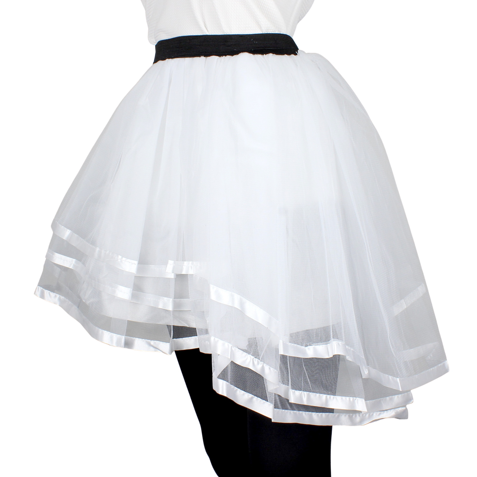 Adult High Low Tutu White