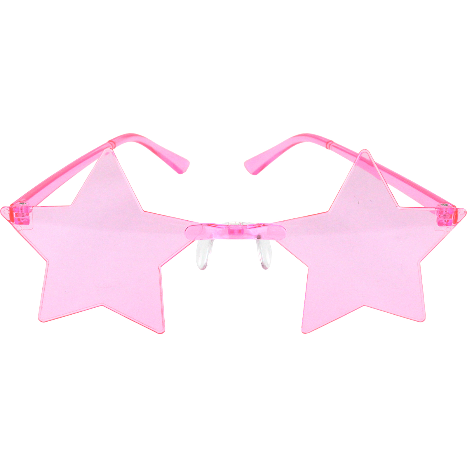 Pink Perspex Star Glasses 