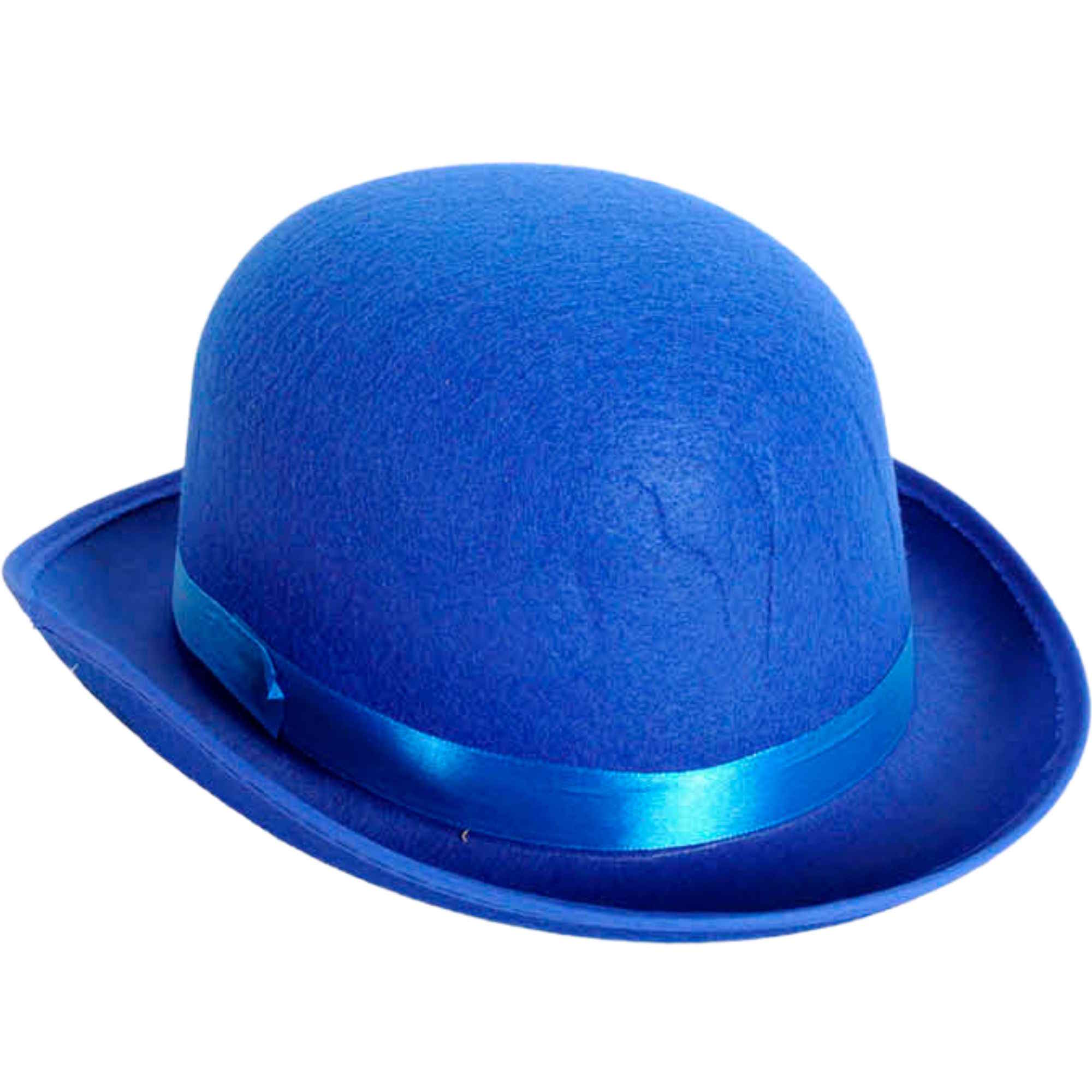 Blue Bowler Hat Adult 