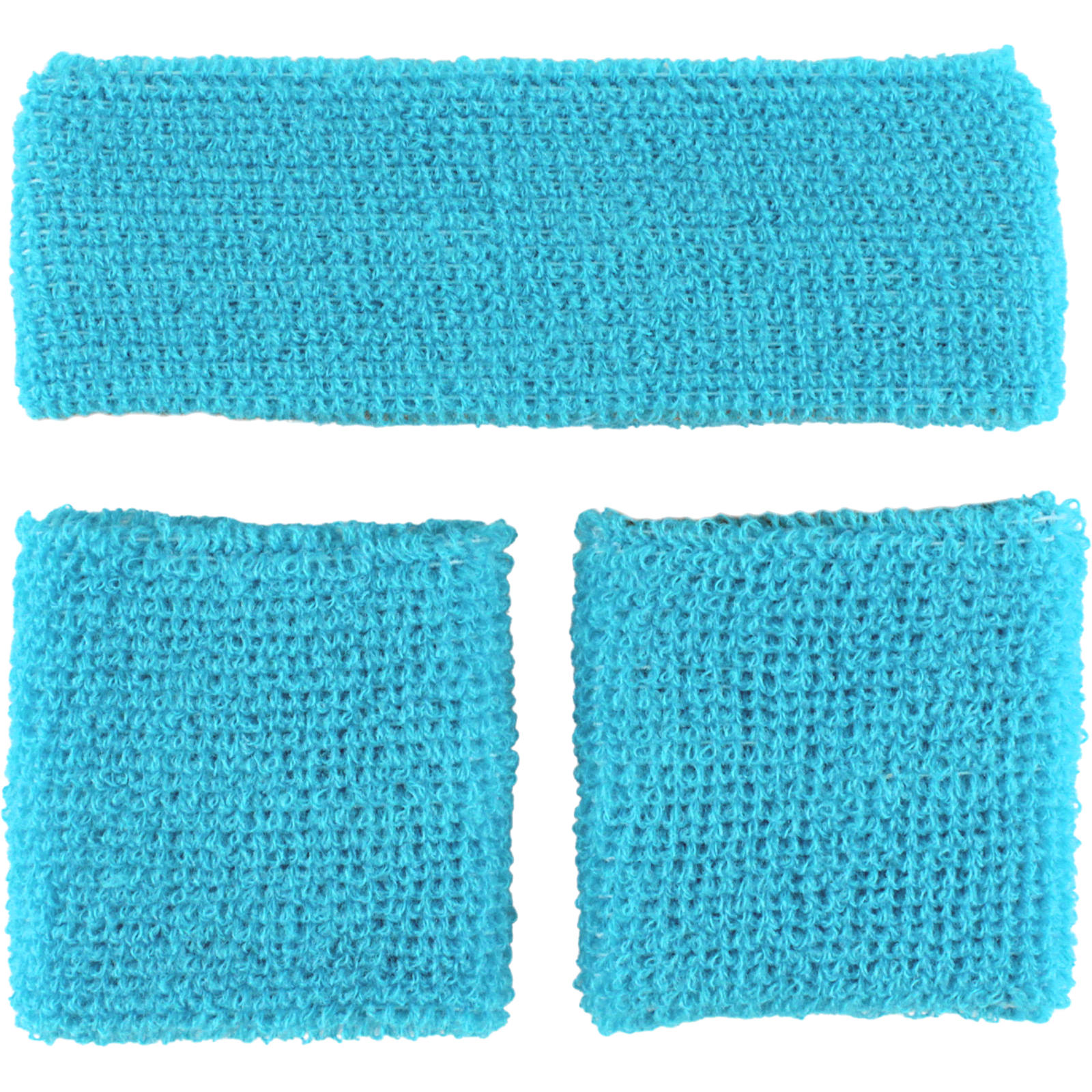 Bright Blue Sweatband Set