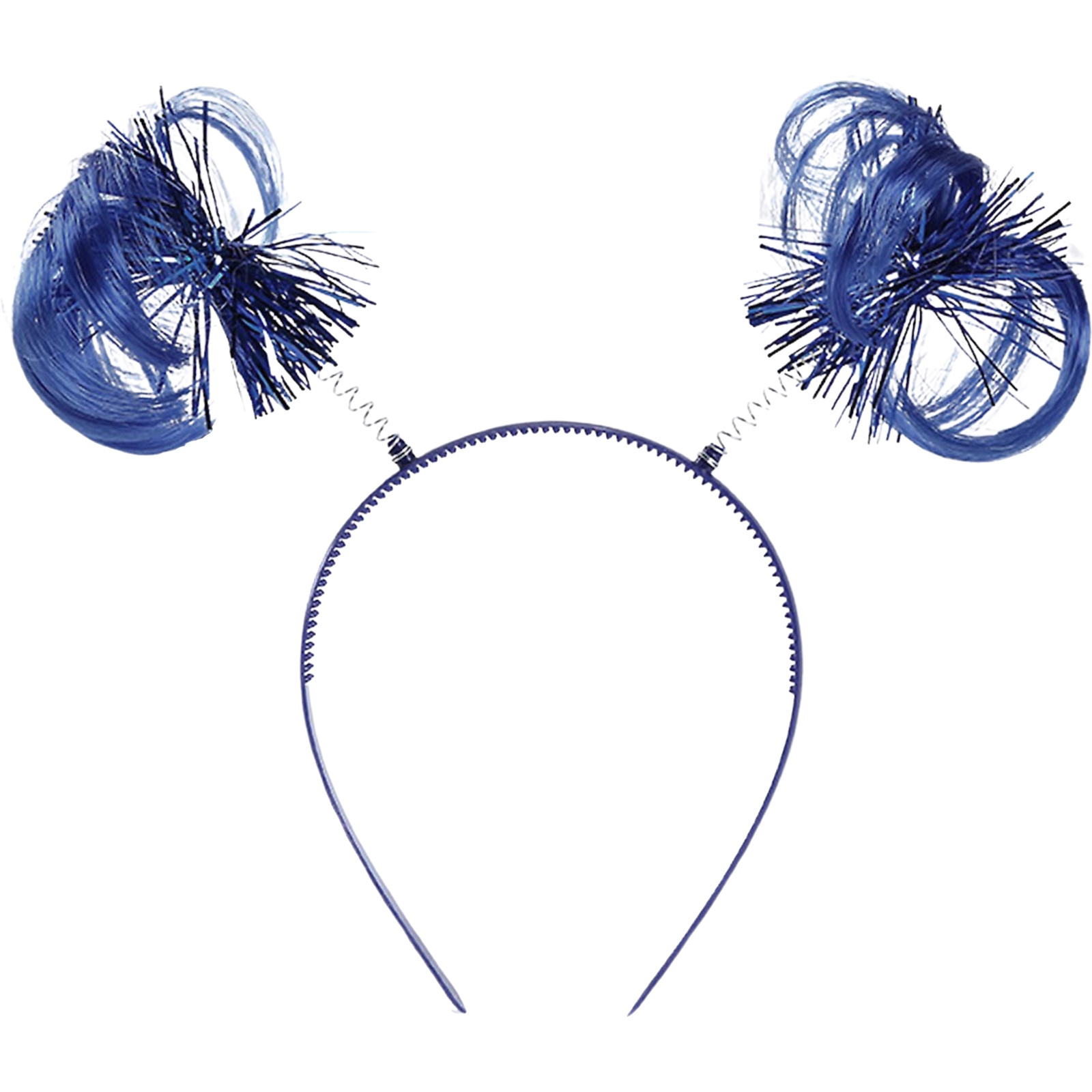 Navy Blue Ponytail Headbopper with Tinsel  