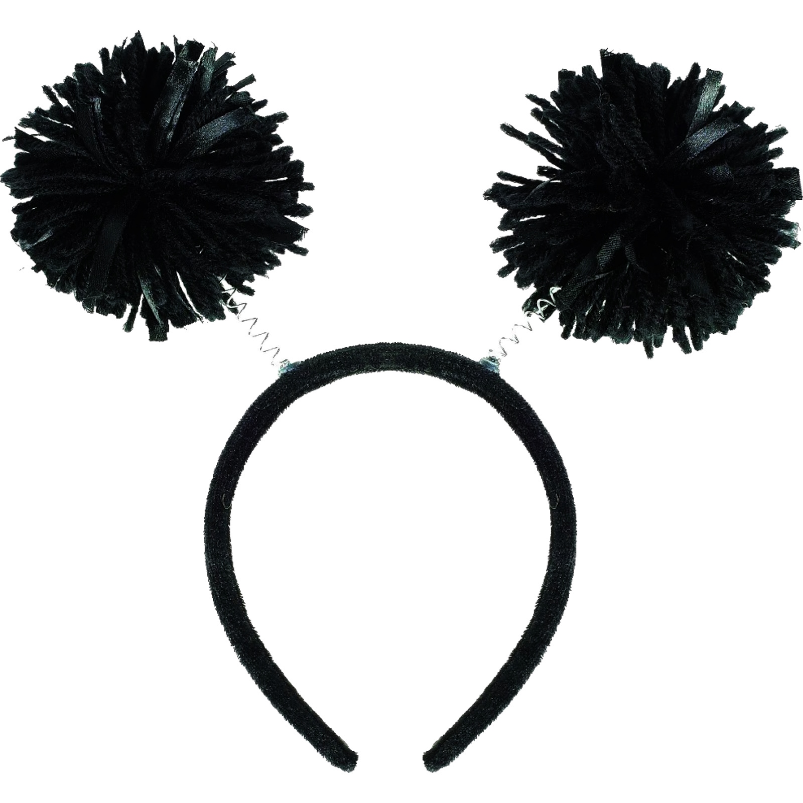 Black Pom Pom Headbopper Headband