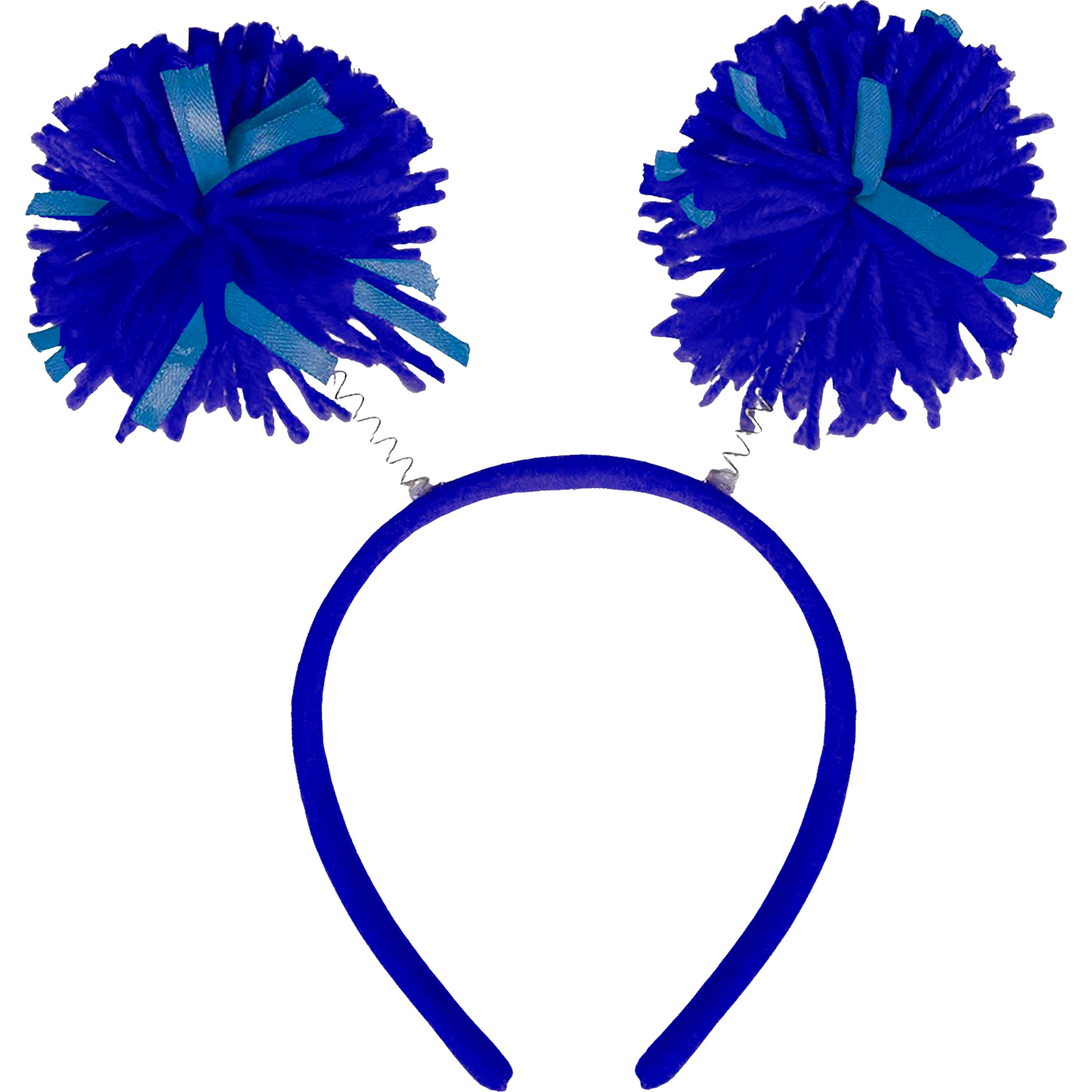 Blue Pom Pom Headbopper Headband