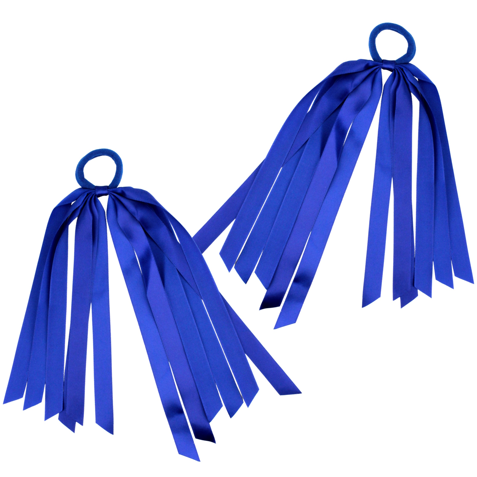 Royal Blue Ribbon Hair Ties (Pack of 2)