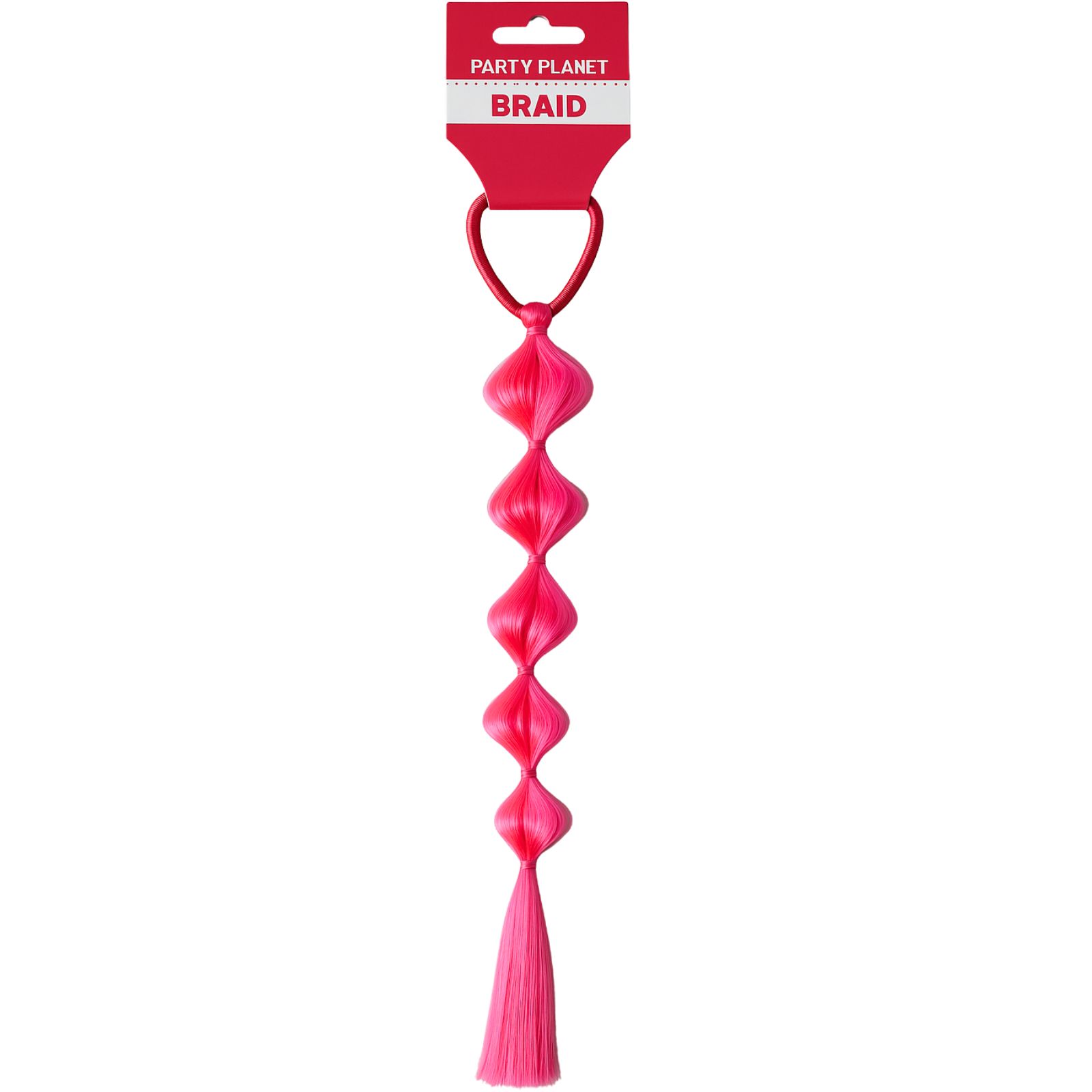 Pink Bubble Braid Hair Extension