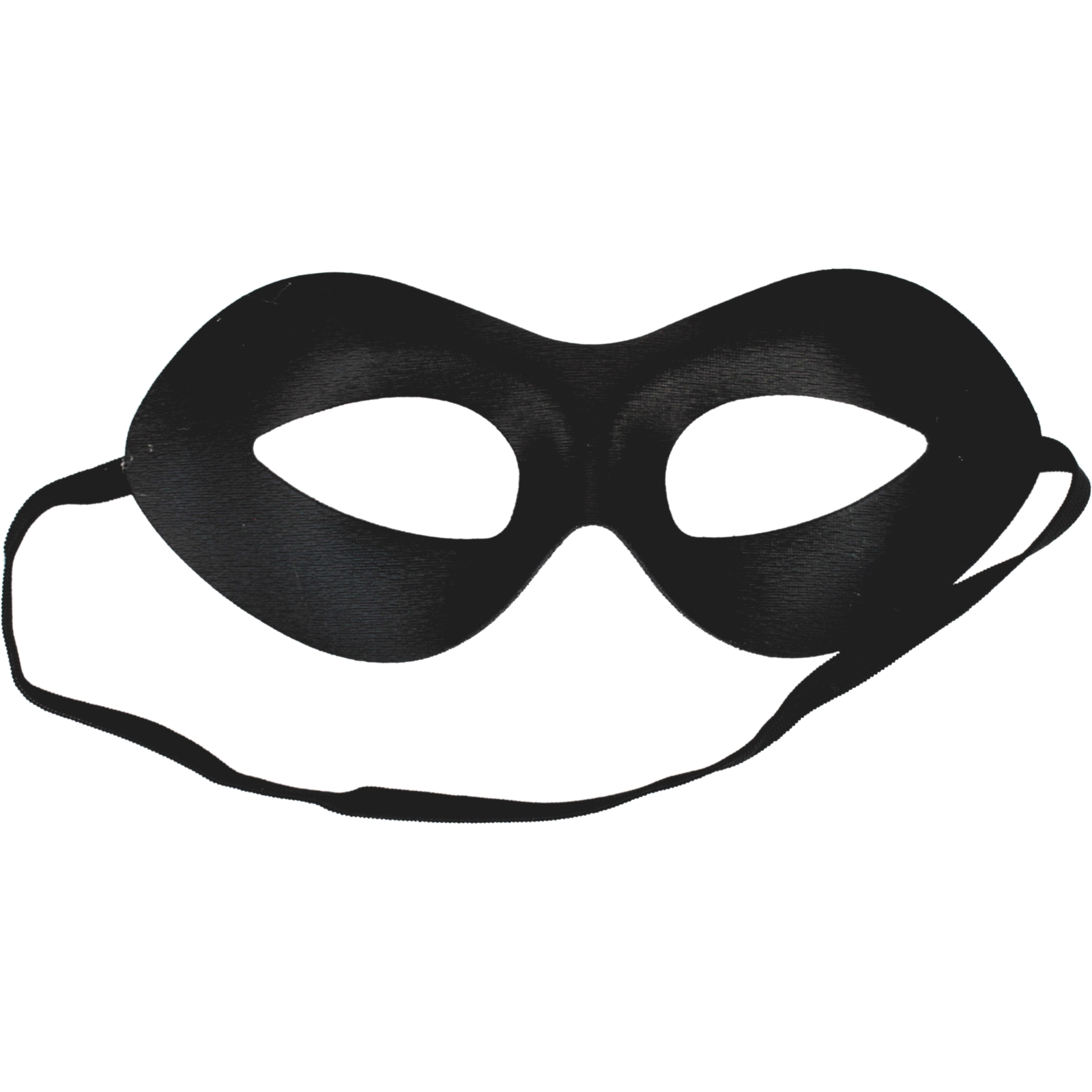 Shiny Black Superhero Mask