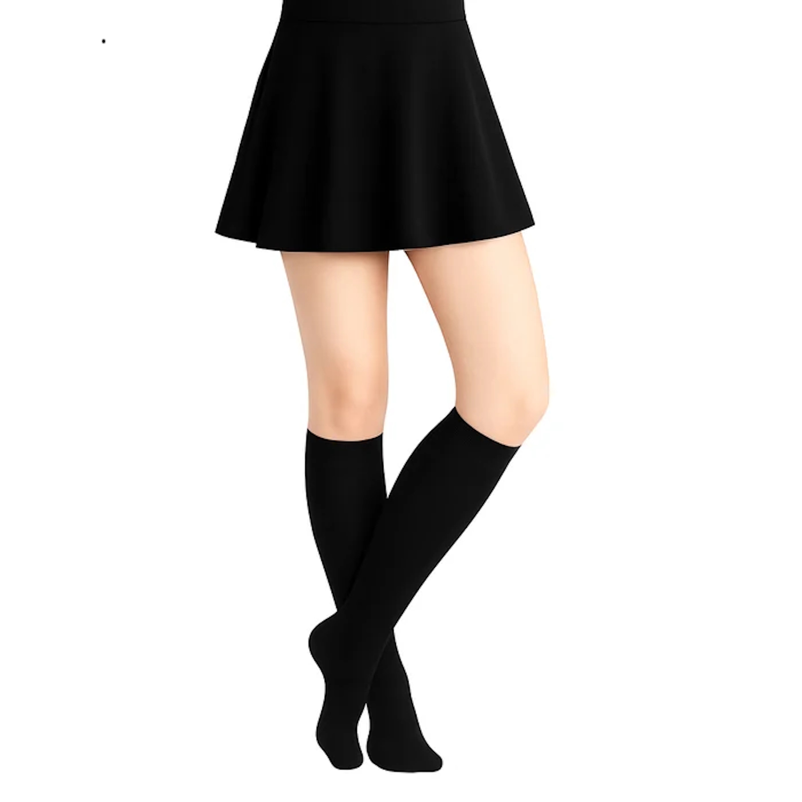 Knee High Black School Socks (1 Pair)
