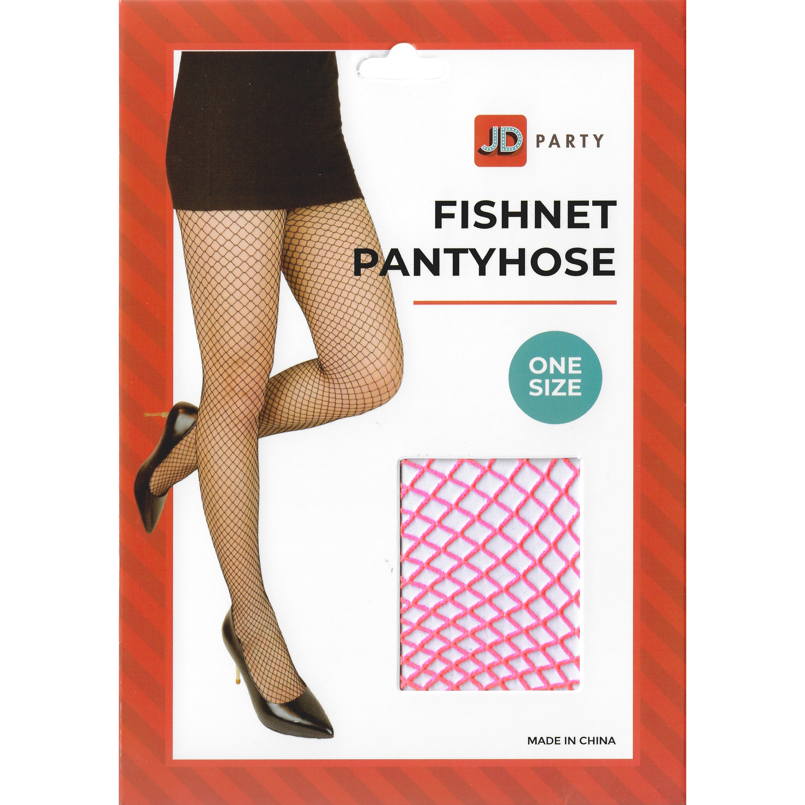 Neon Pink Fishnet Tights