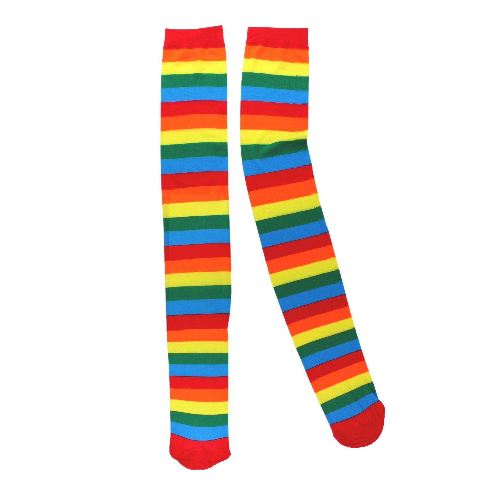 Over The Knee Rainbow Striped Stockings (1 Pair)