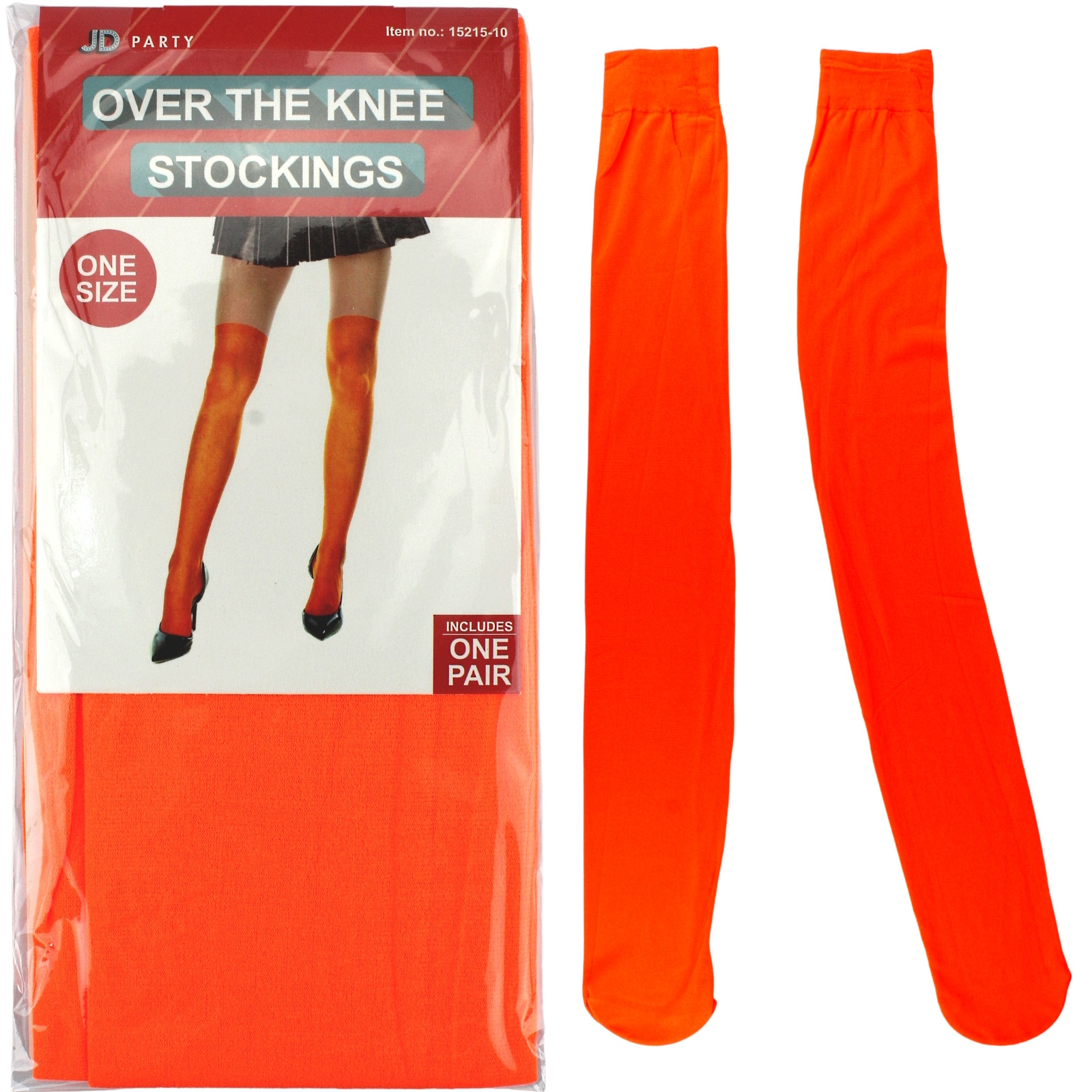 Over The Knee Orange Stockings (1 Pair)