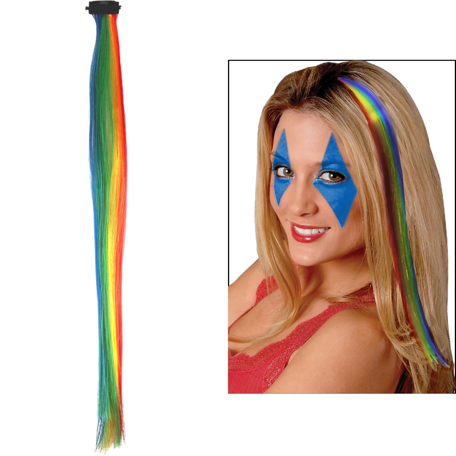 Rainbow Clip In Hair Extension