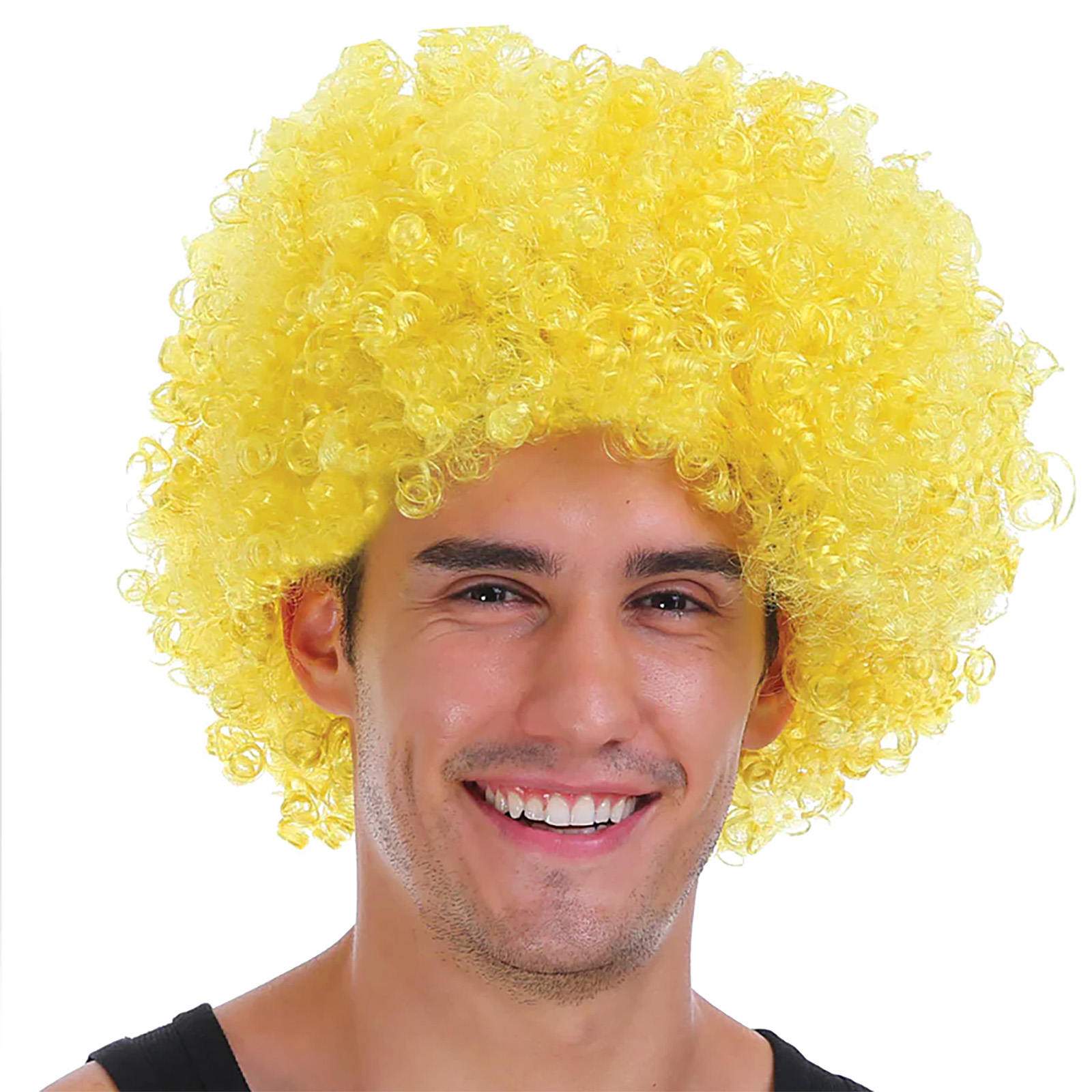 Adult Yellow Curly Wig