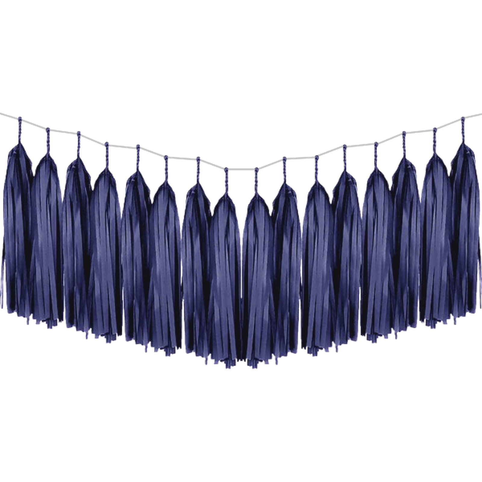 Navy Blue Tissue Paper Tassel Garland Kit
