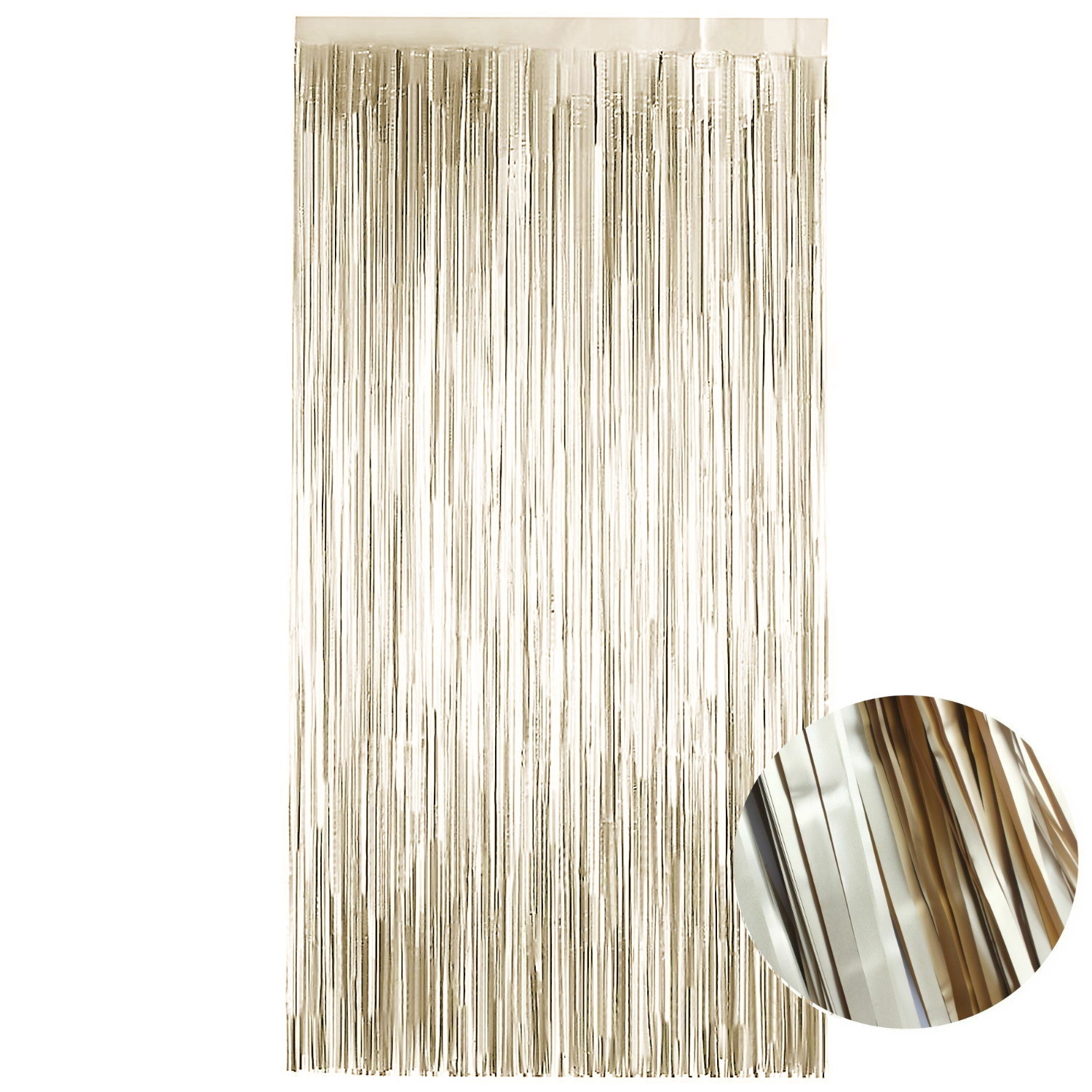 Matte Gold Satin Curtain 100cm x 200cm