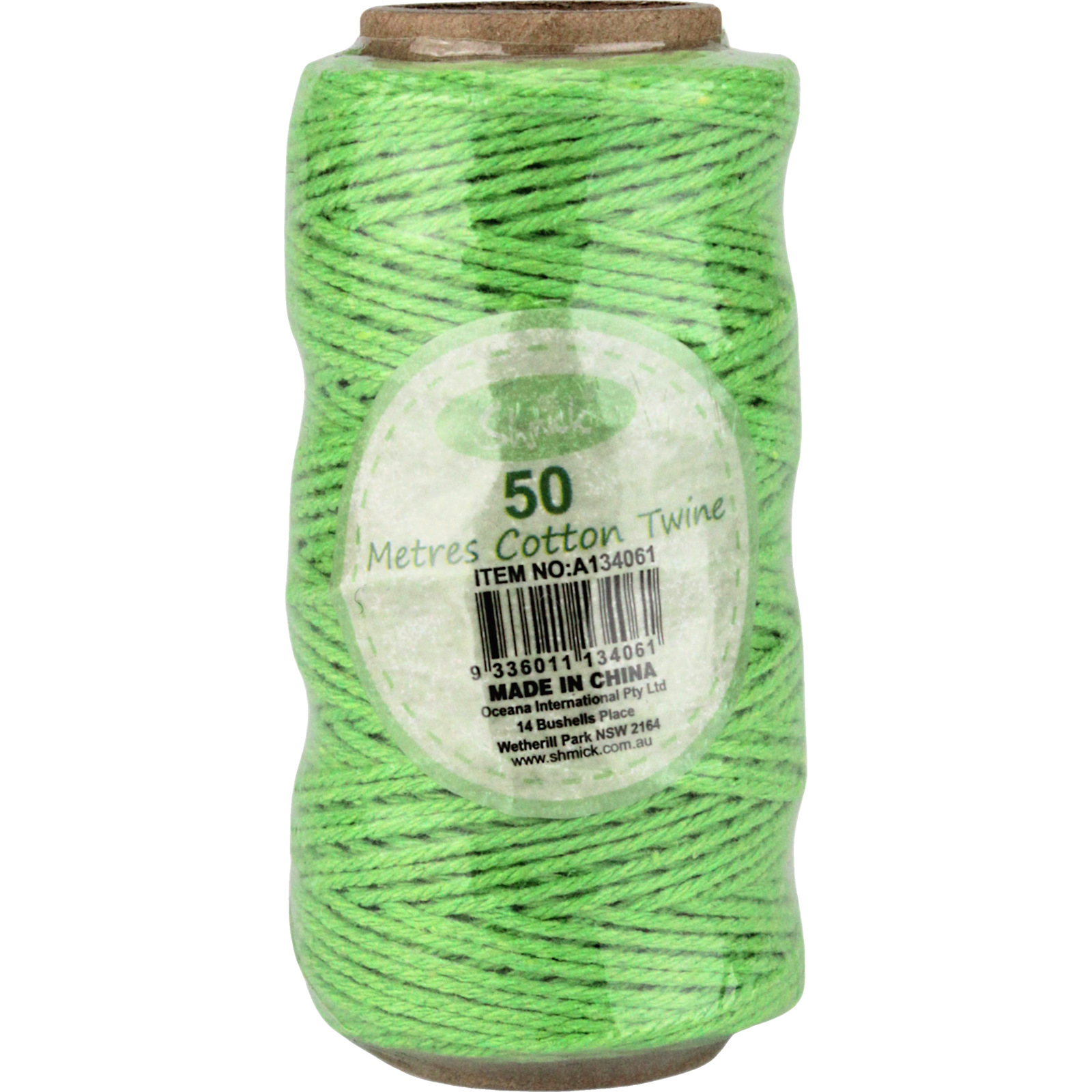 Lime Green Cotton Twine 50m