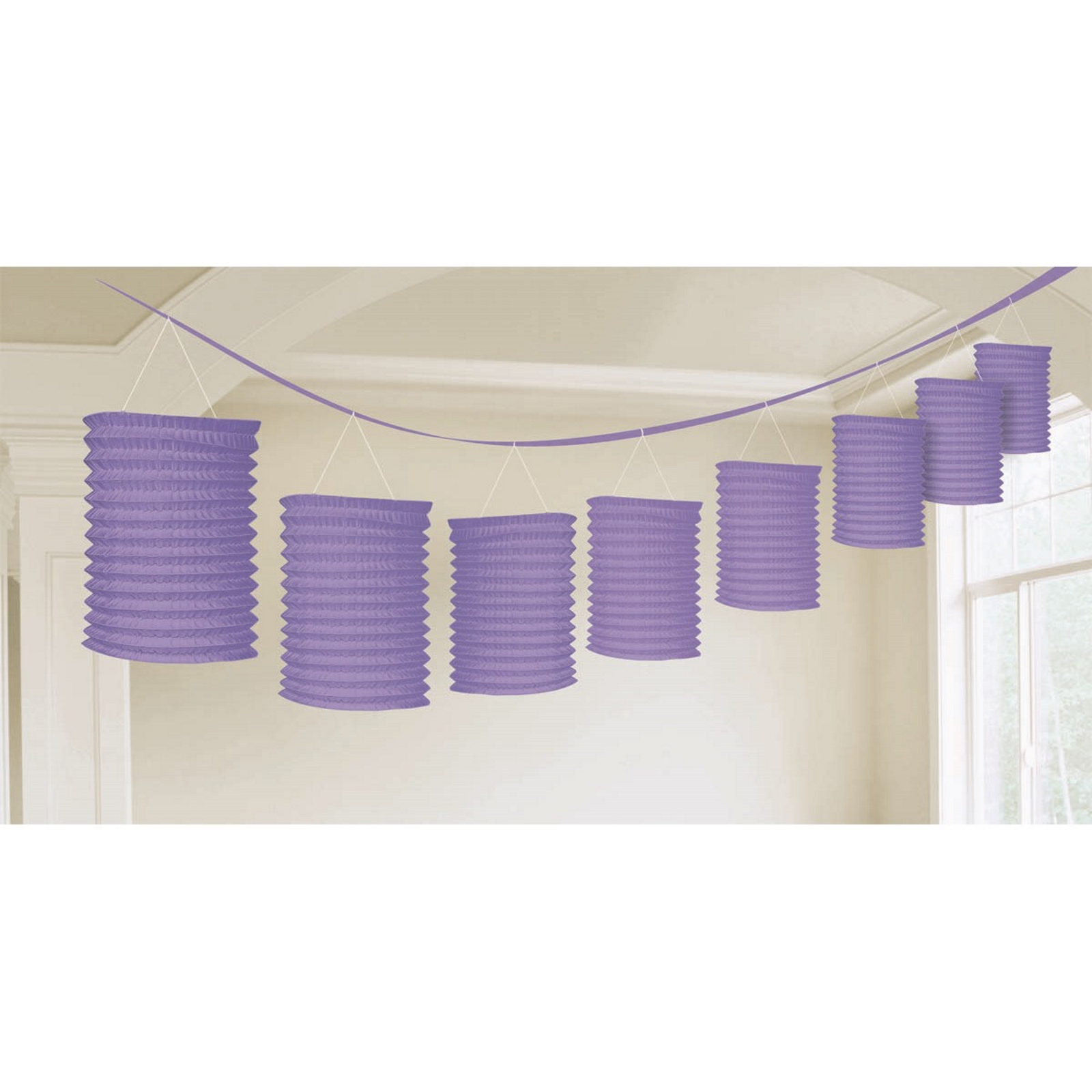 Paper Lantern Garland Purple