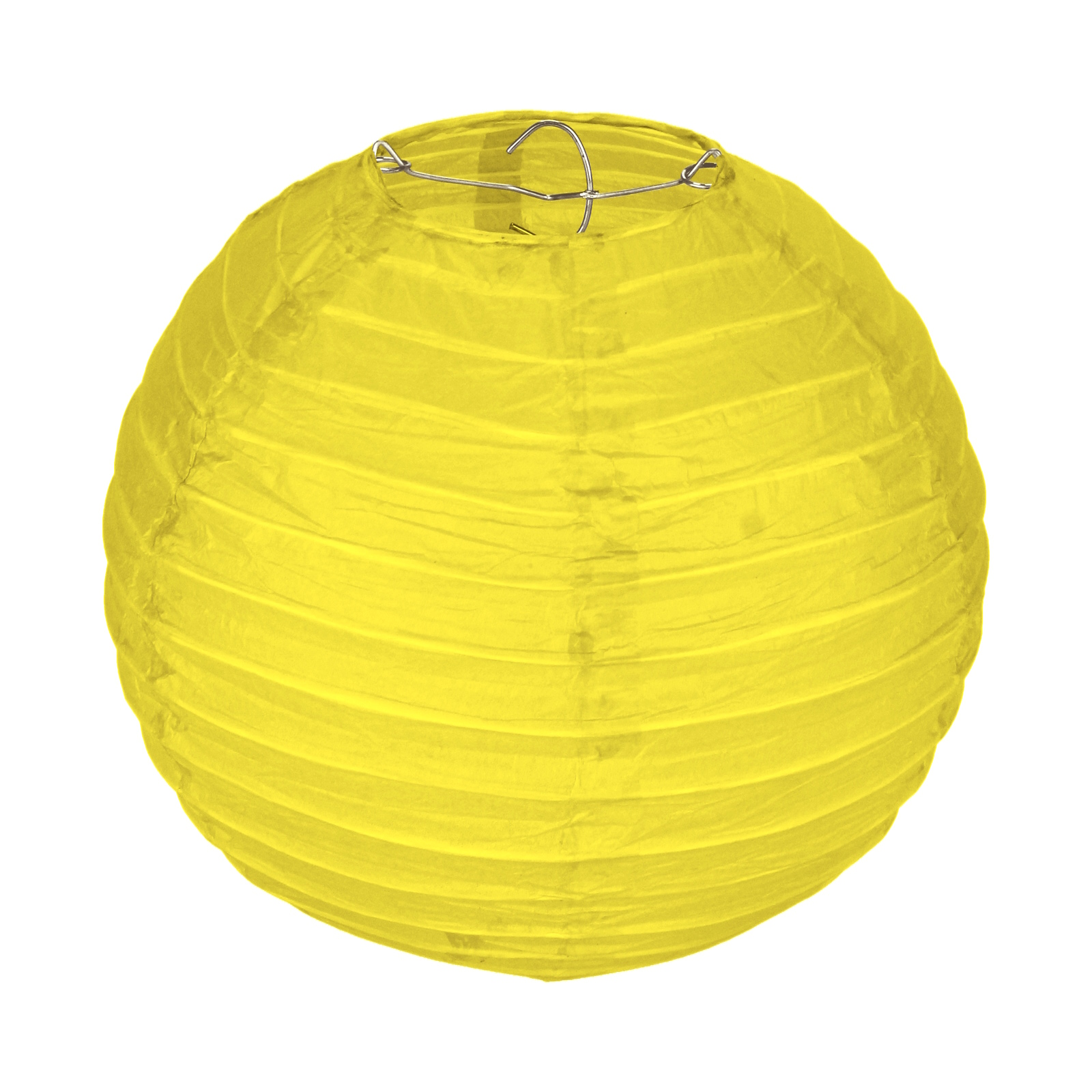 Yellow Round Paper Lantern 20cm