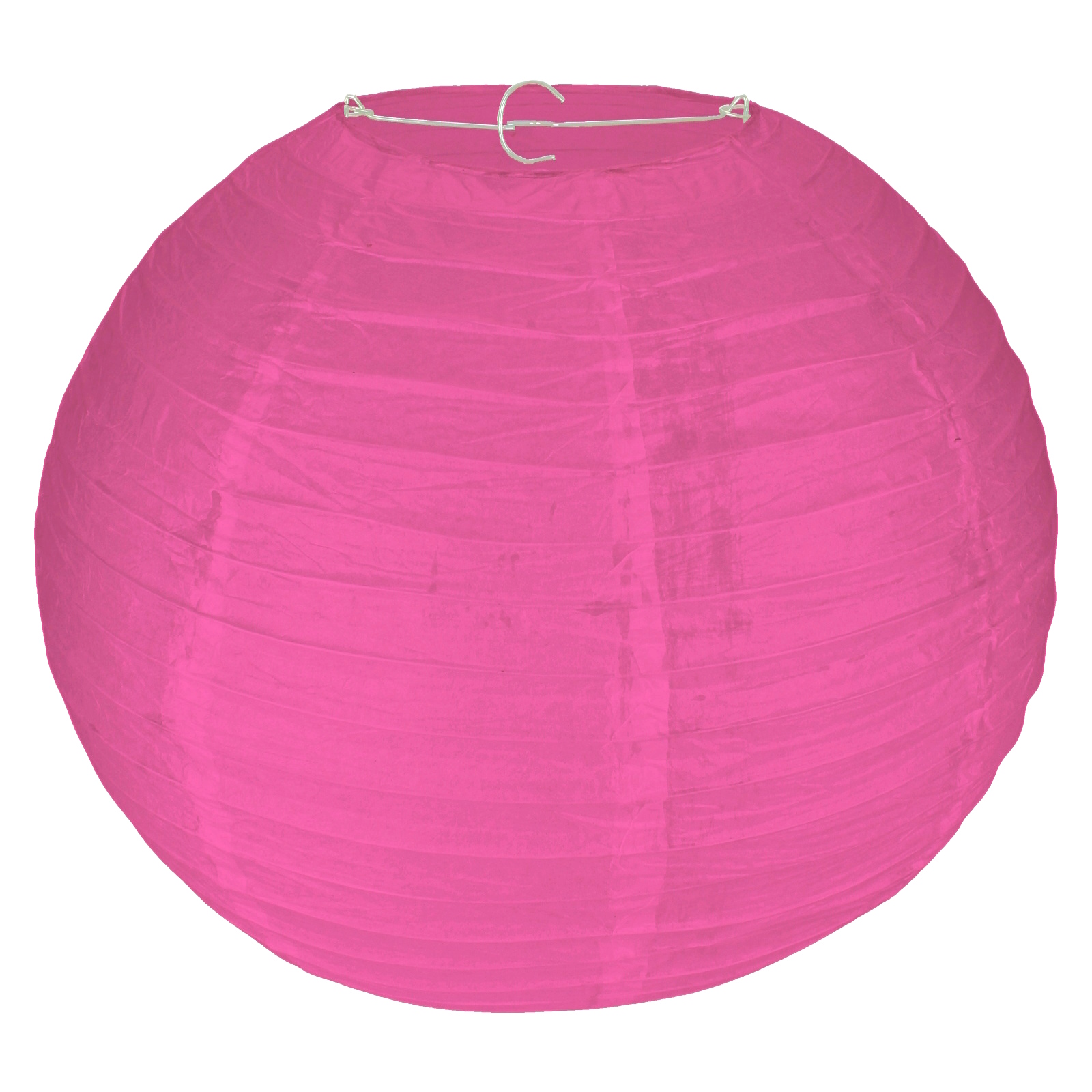 Hot Pink Round Paper Lantern 35cm