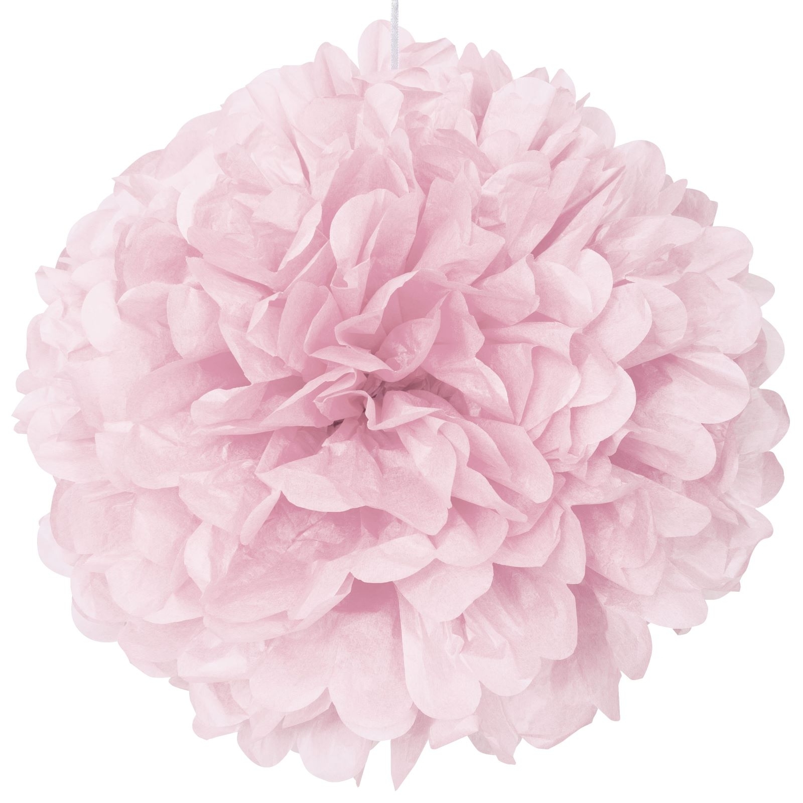 40cm Tissue Paper Puff Ball Light Pink