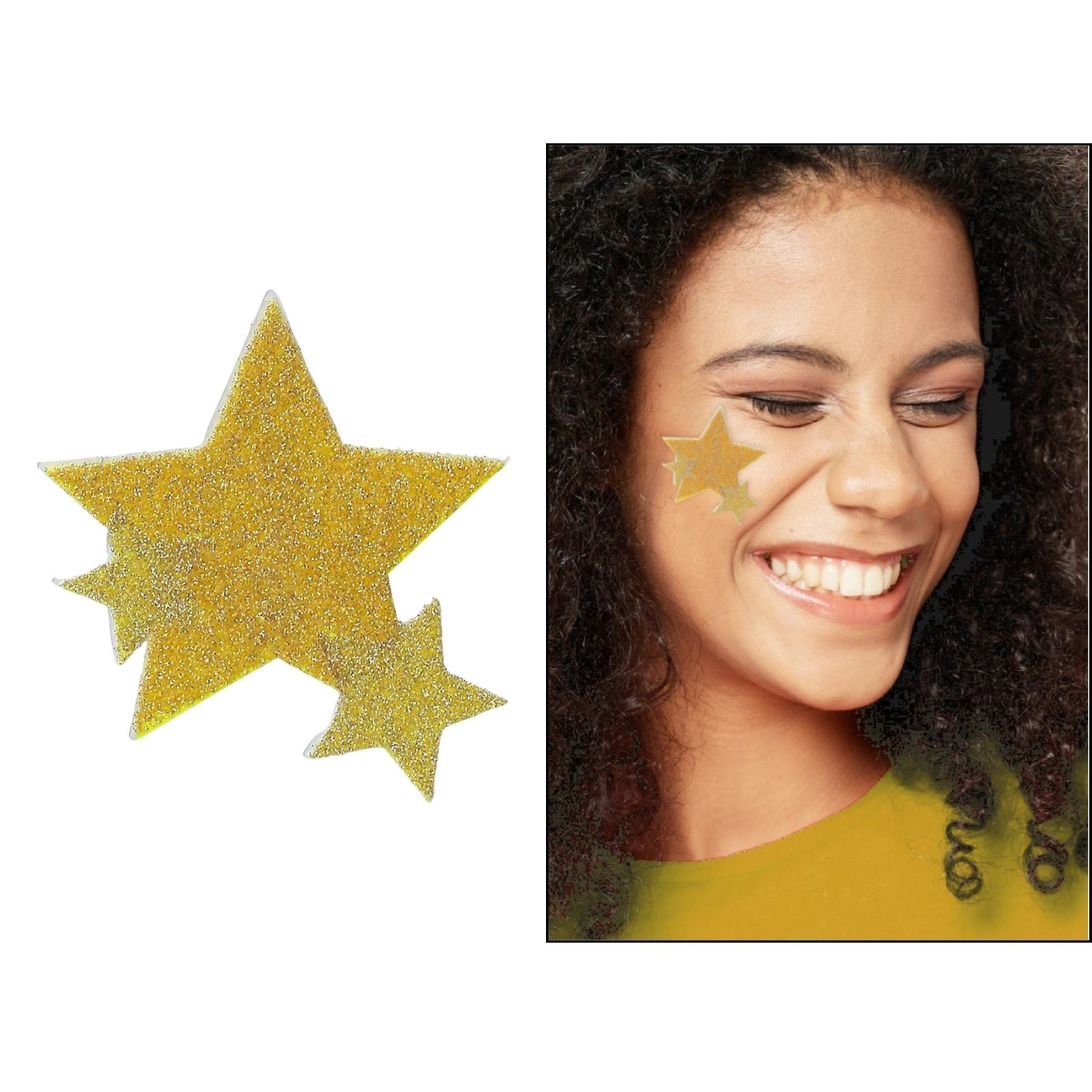 Gold Glitter Star Body Jewellery