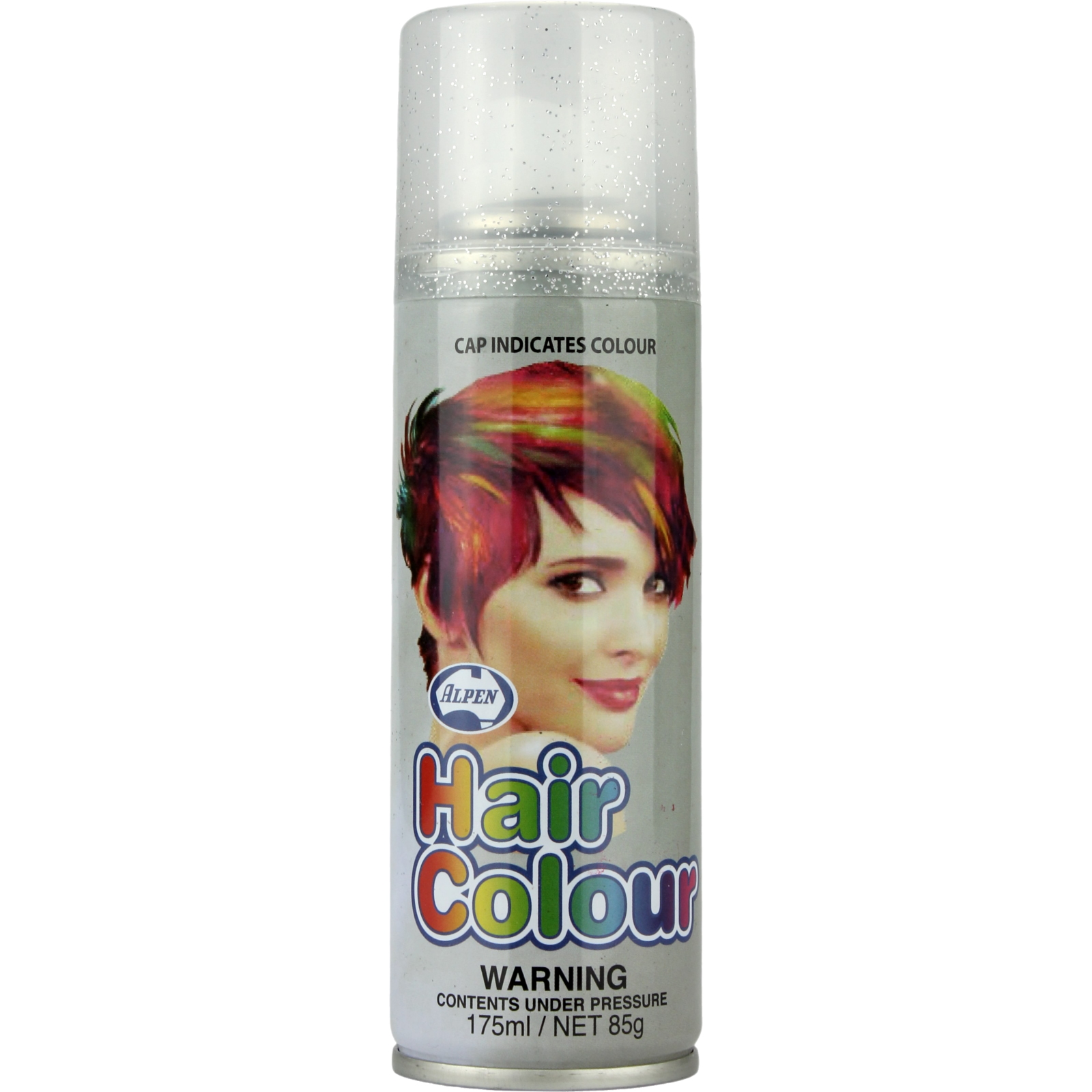 Silver Glitter Coloured Hair Spray