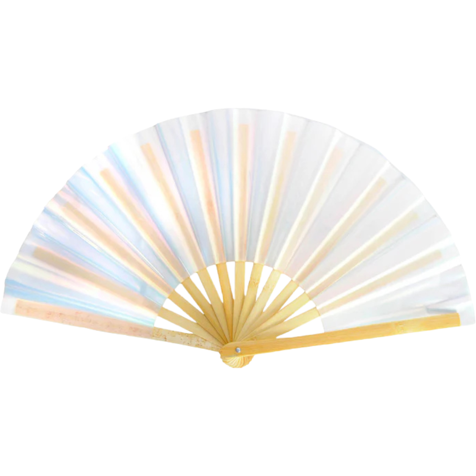 Giant Iridescent Hand Held Fan 63cm