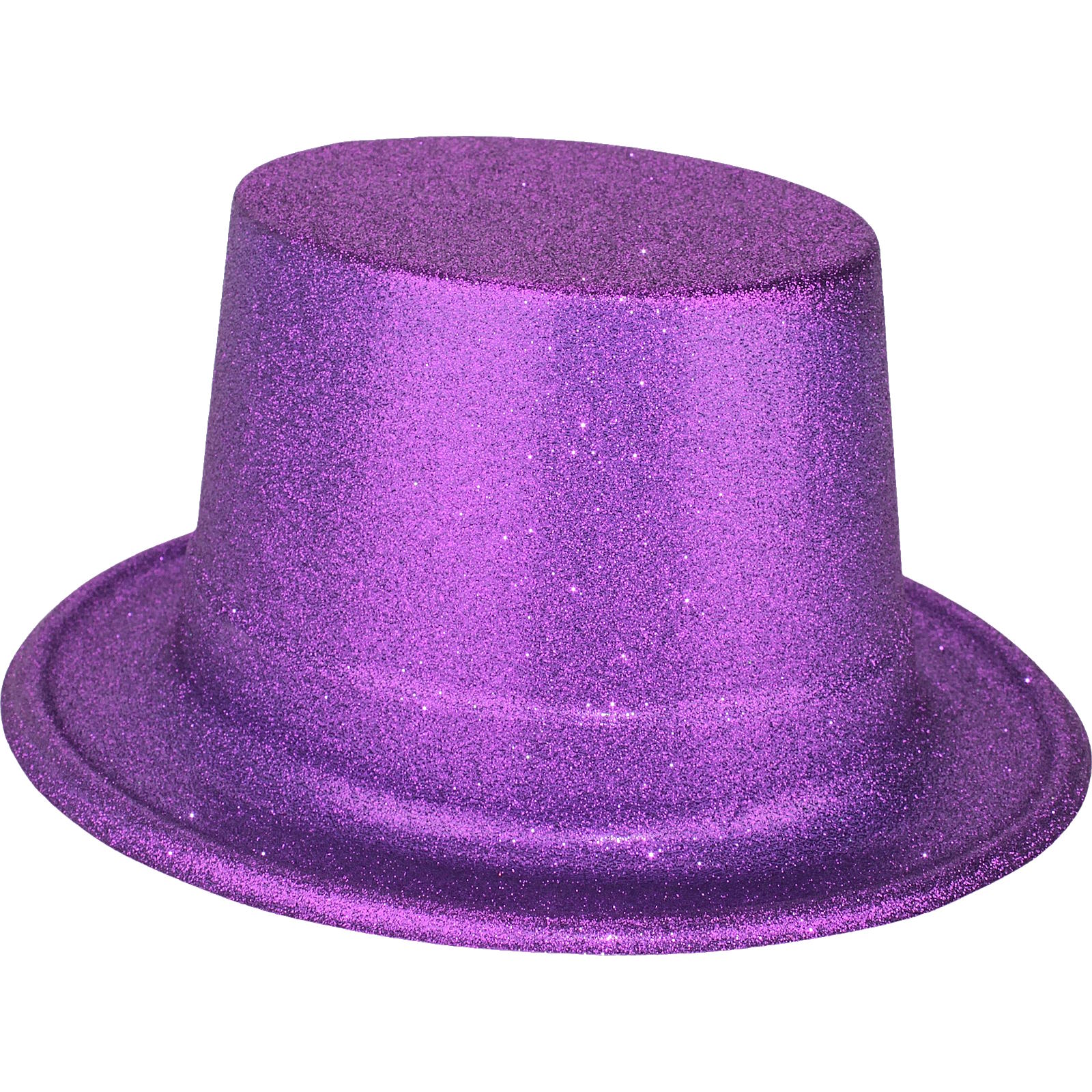 Purple Glitter Top Hat