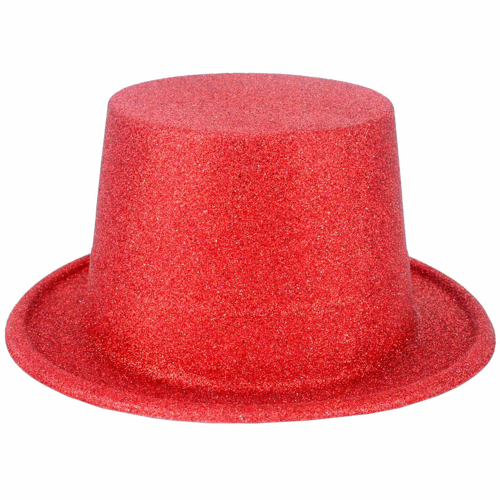 Red Glitter Top Hat