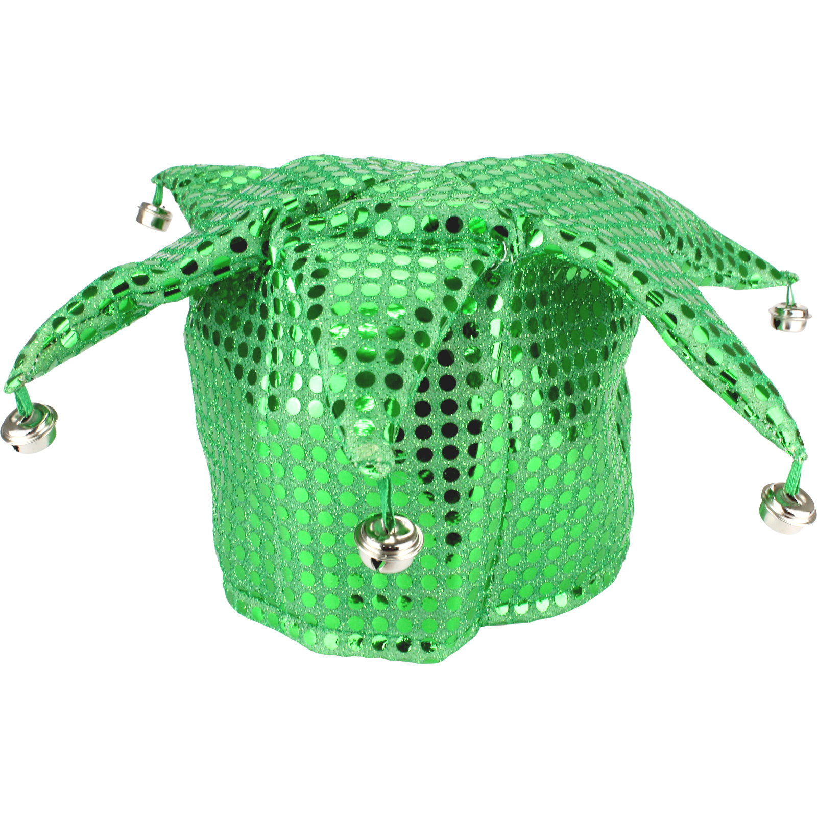 Green Sequin Jester Hat