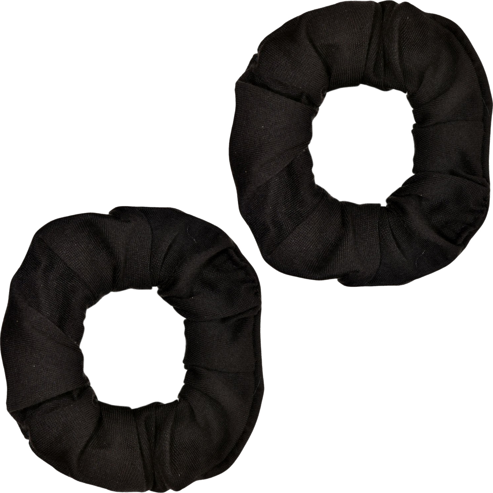 Black Hair Scrunchies (Pack of 2)  