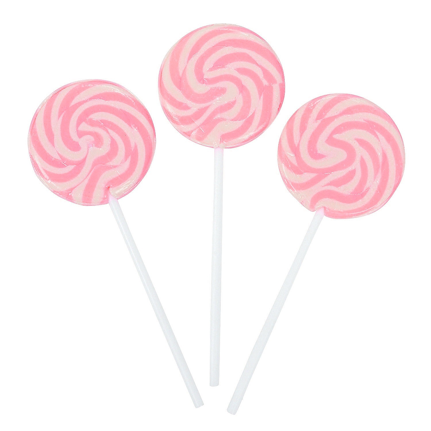 Pink Swirl Lollipops (Pack of 12)