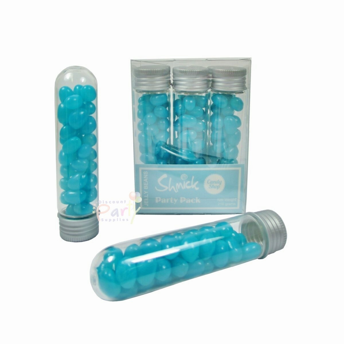 Blue Jelly Bean Test Tubes (Pack of 6)