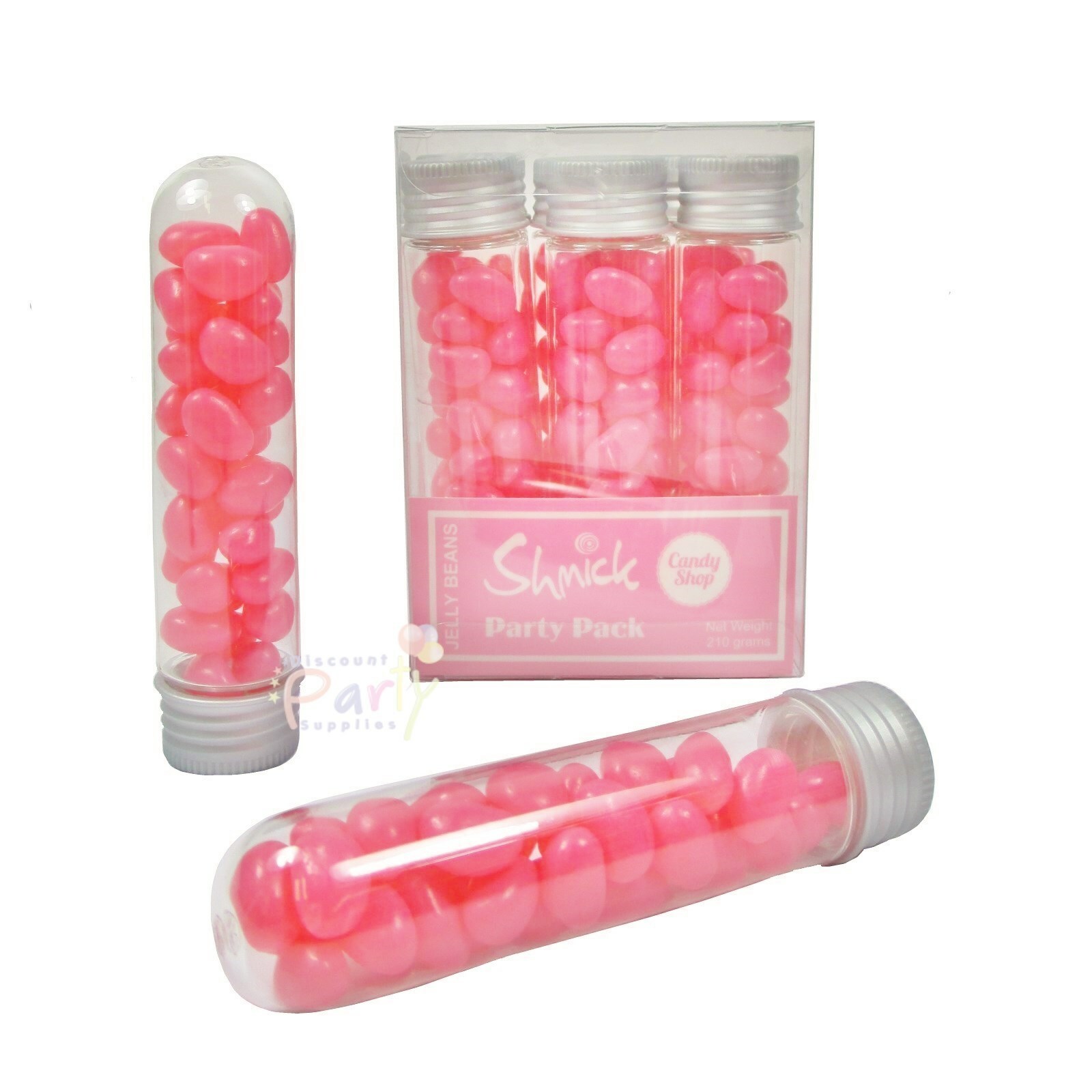 Pink Jelly Bean Test Tubes (Pack of 6)