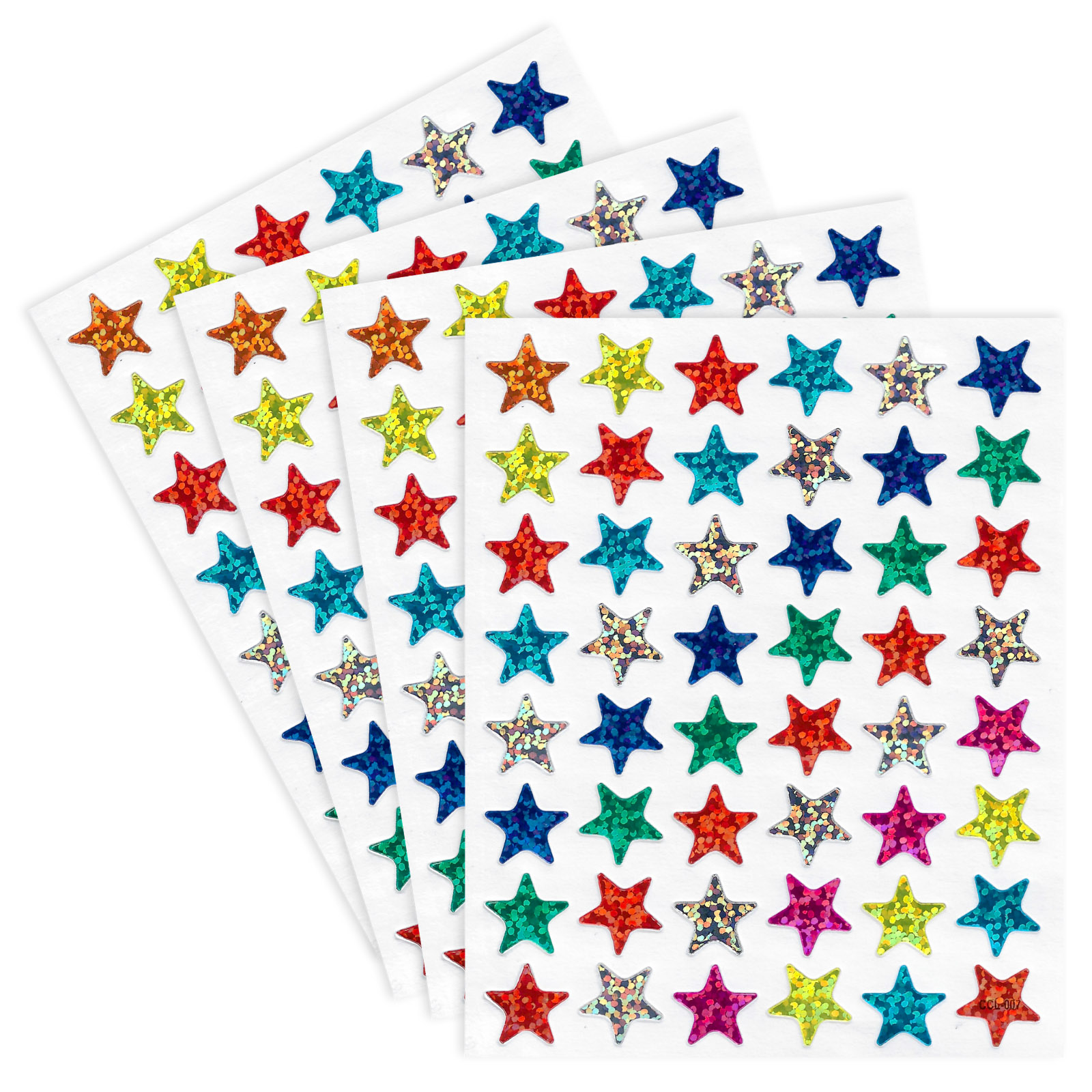 Multi-Coloured Star Sticker (10 Sheets)