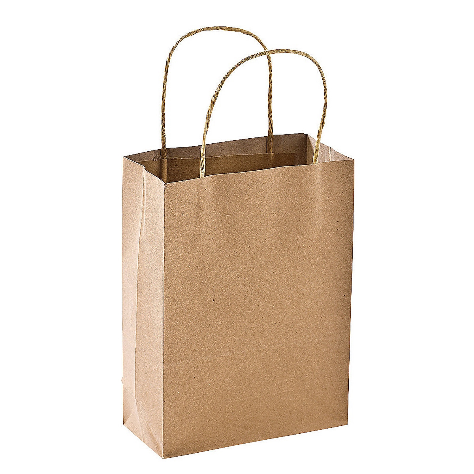 Brown Paper Favour Bags 23cm x 16cm x 8cm (Pack of 12)