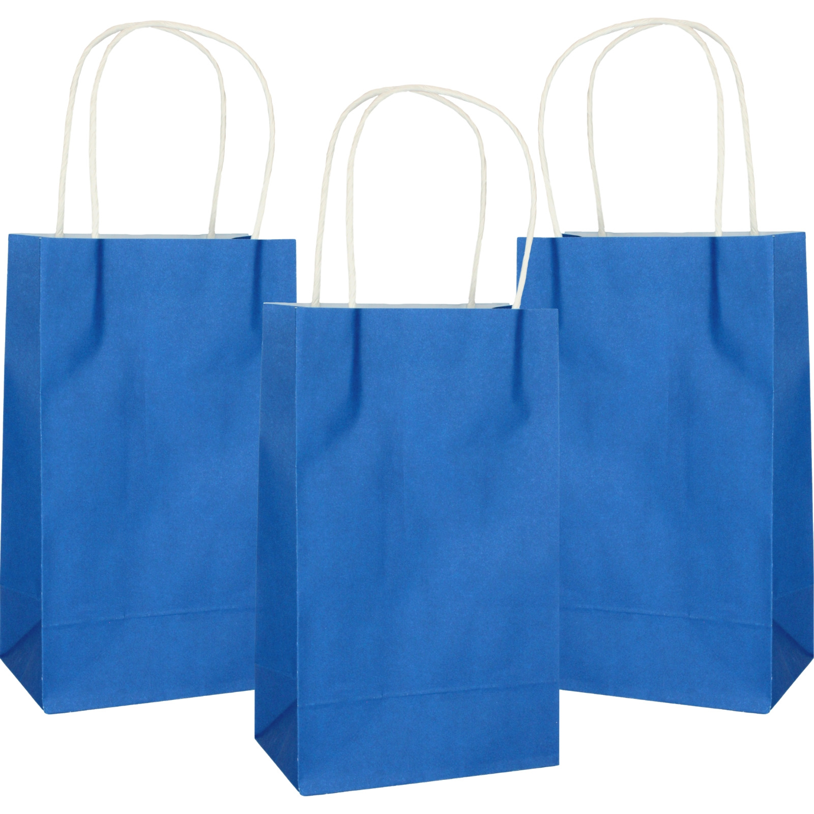 Royal Blue Paper Gift Bags 21.5cm (Pack of 5)  